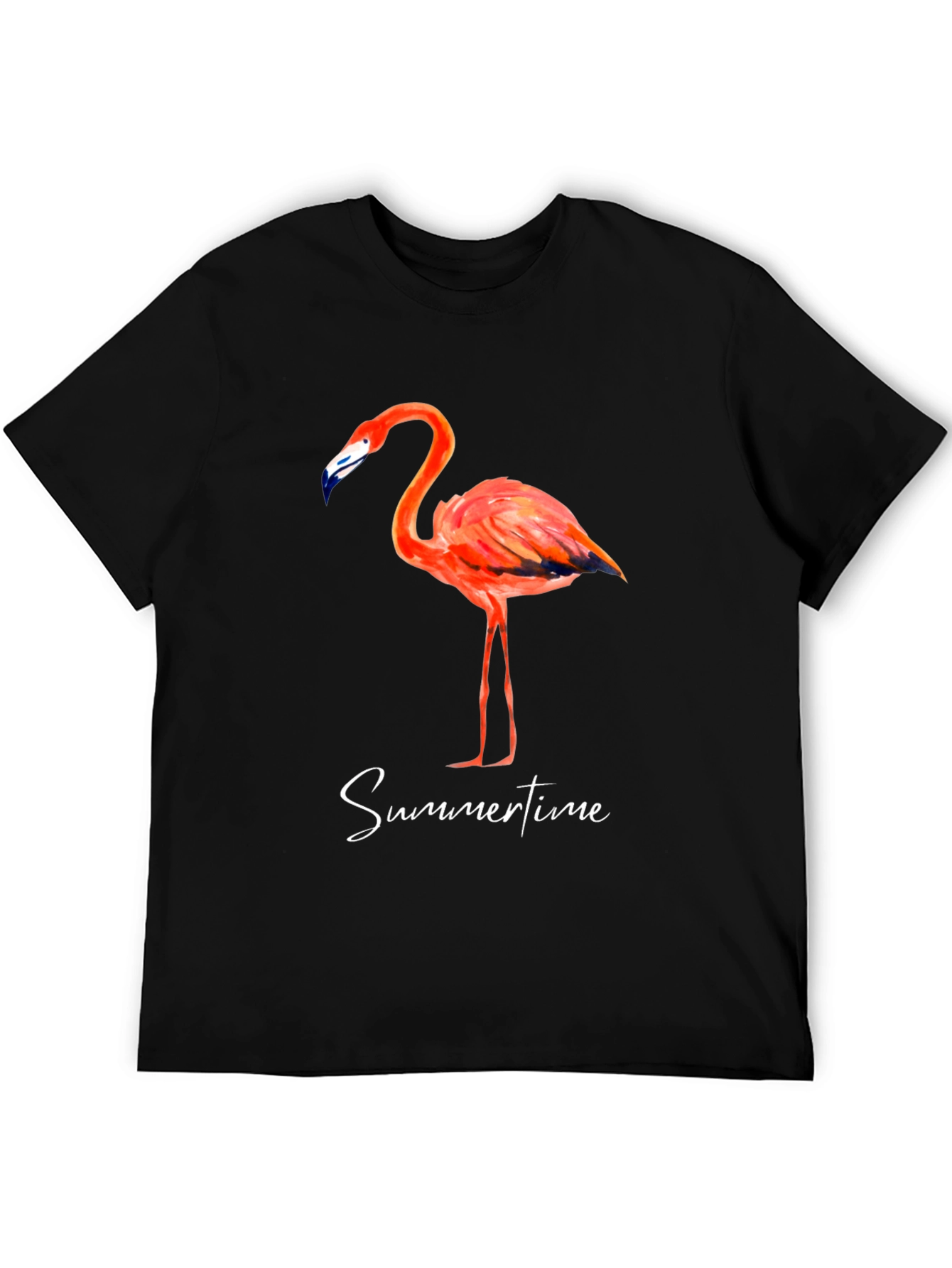 Flamingo Summertime Graphic Tee - Stylish Mens T-Shirt