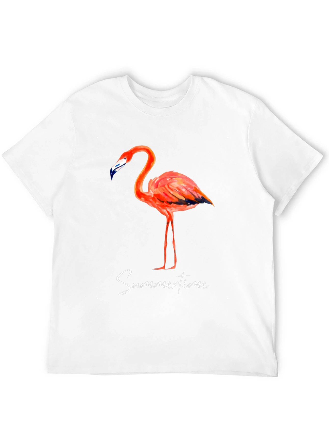 Flamingo Summertime Graphic Tee - Stylish Mens T-Shirt