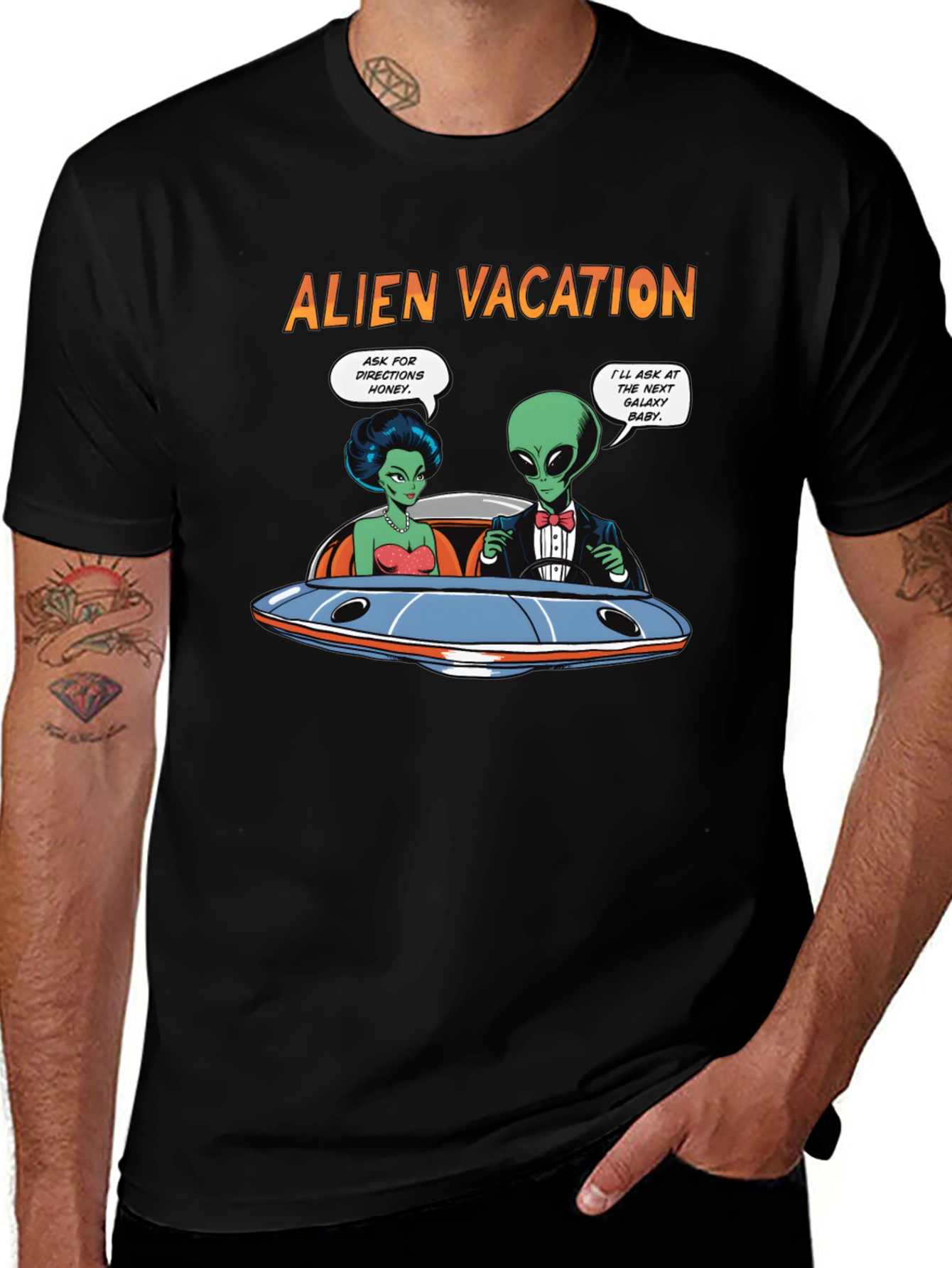 Alien Vacation T-Shirt - UFO Funny Design