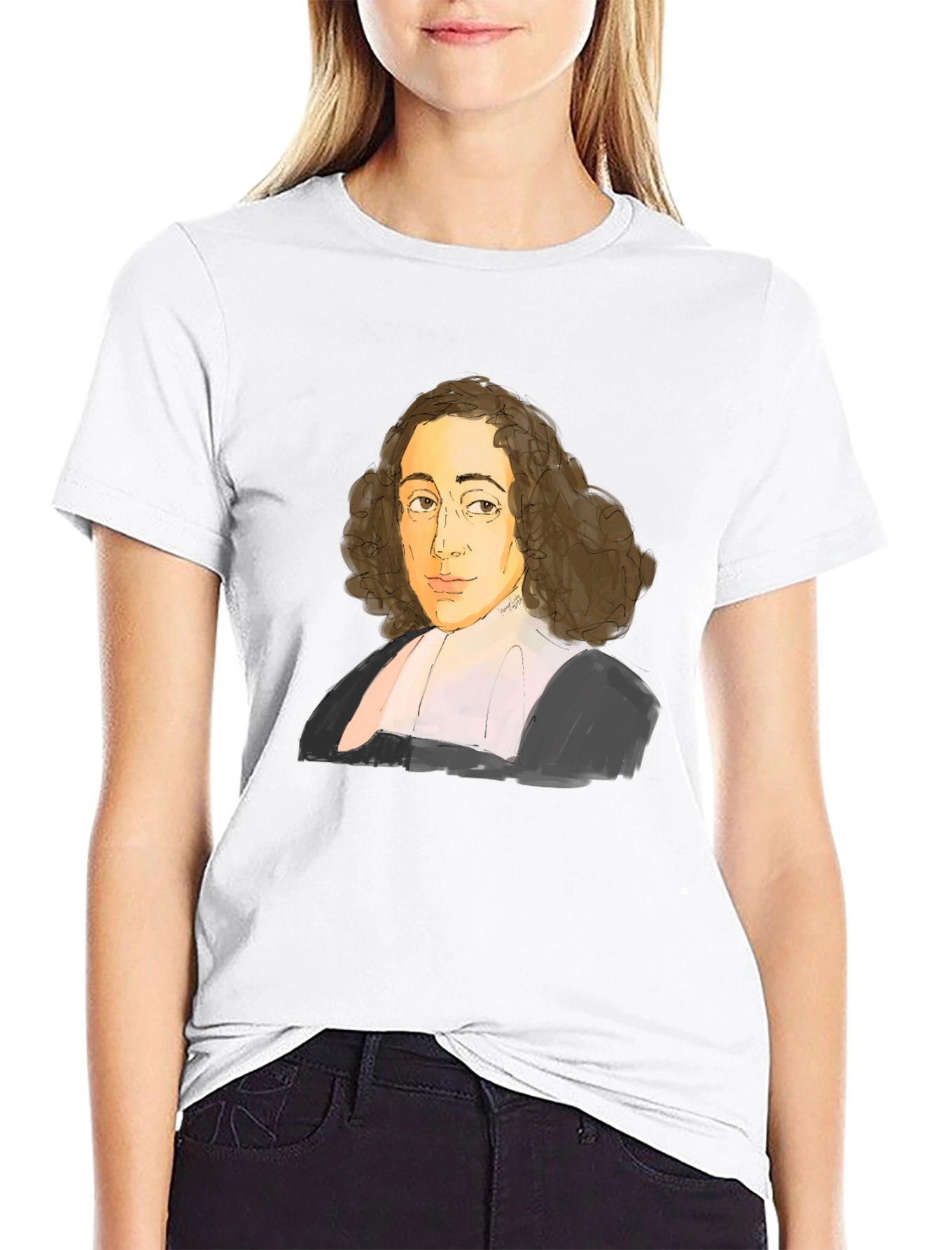 Spinoza Portrait T-Shirt - Philosophy Tee