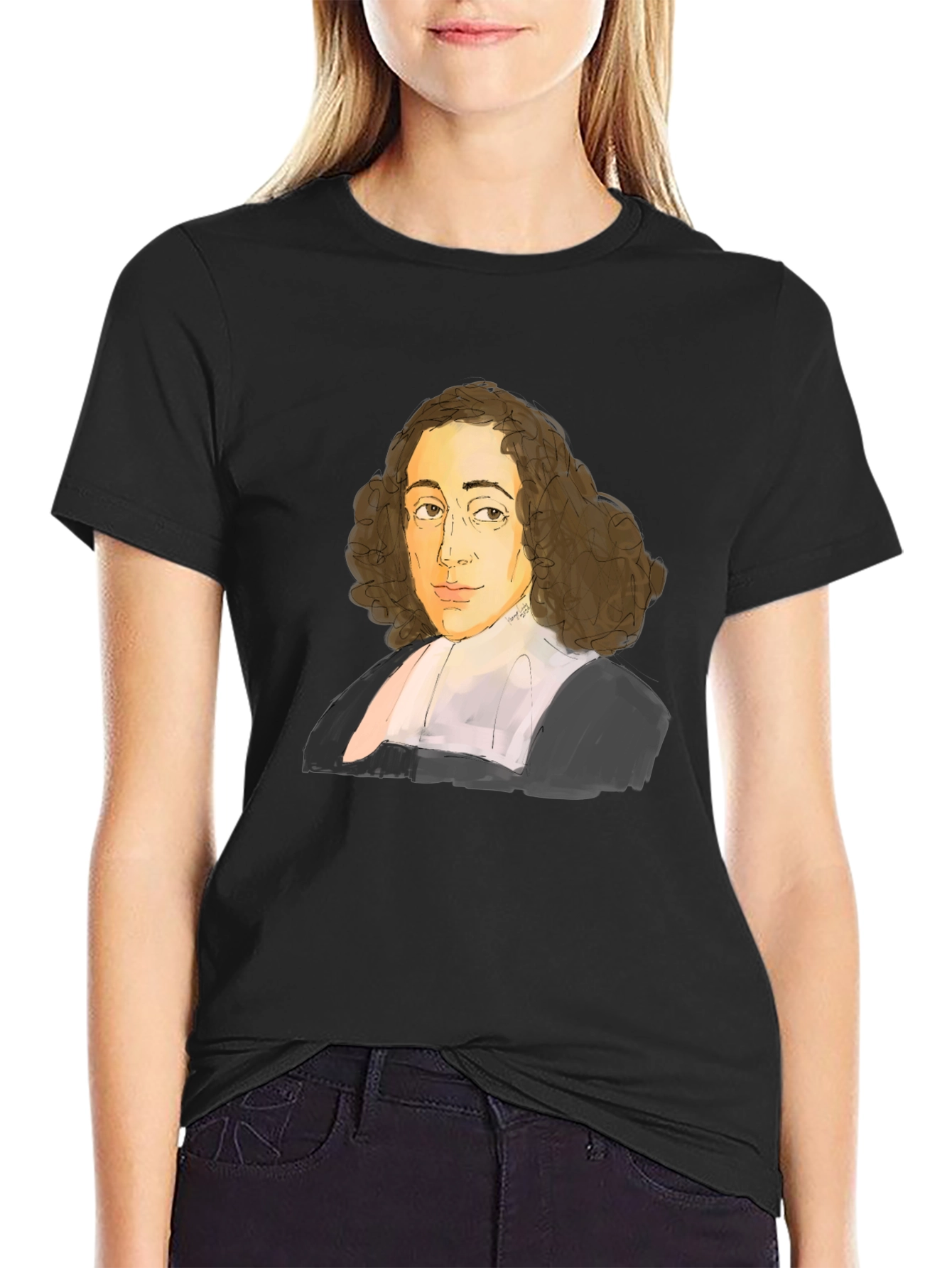 Spinoza Portrait T-Shirt - Philosophy Tee
