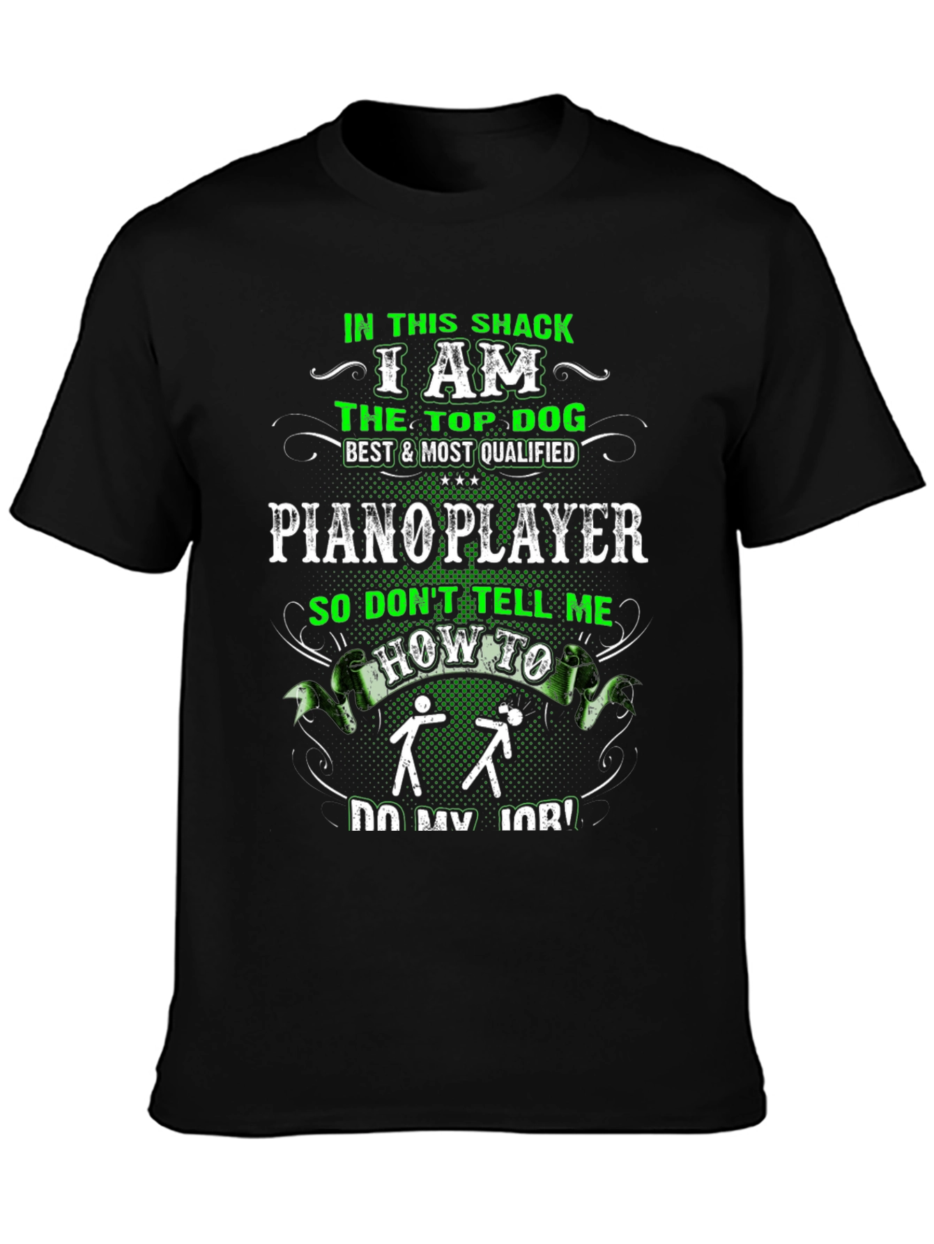 Piano Player Graphic T-Shirt