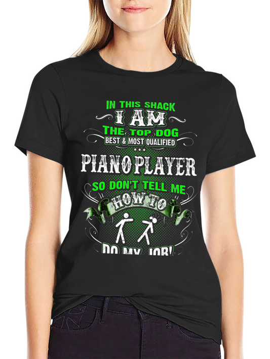 Piano Player Graphic T-Shirt
