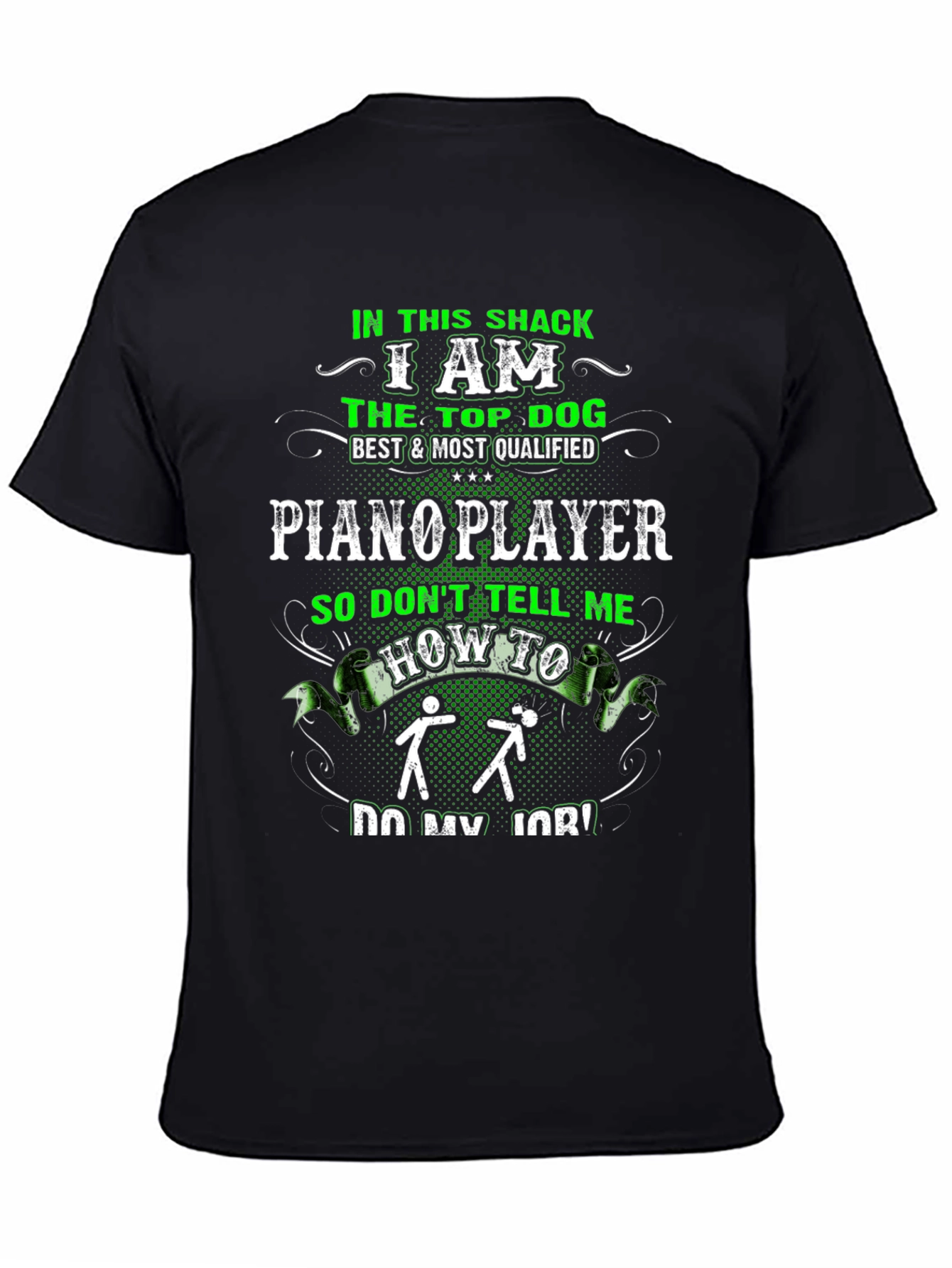 Piano Player Graphic T-Shirt