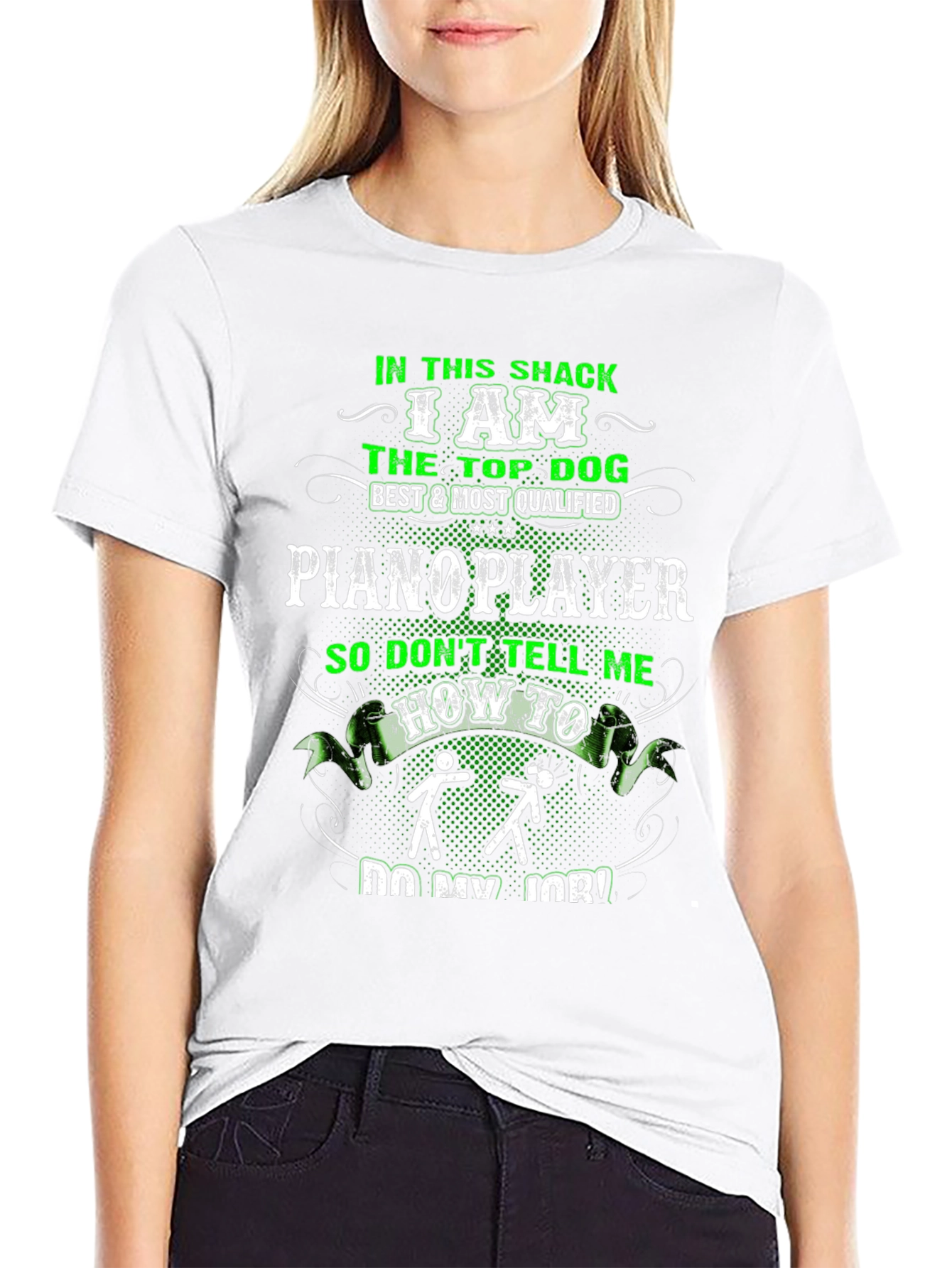 Piano Player Graphic T-Shirt