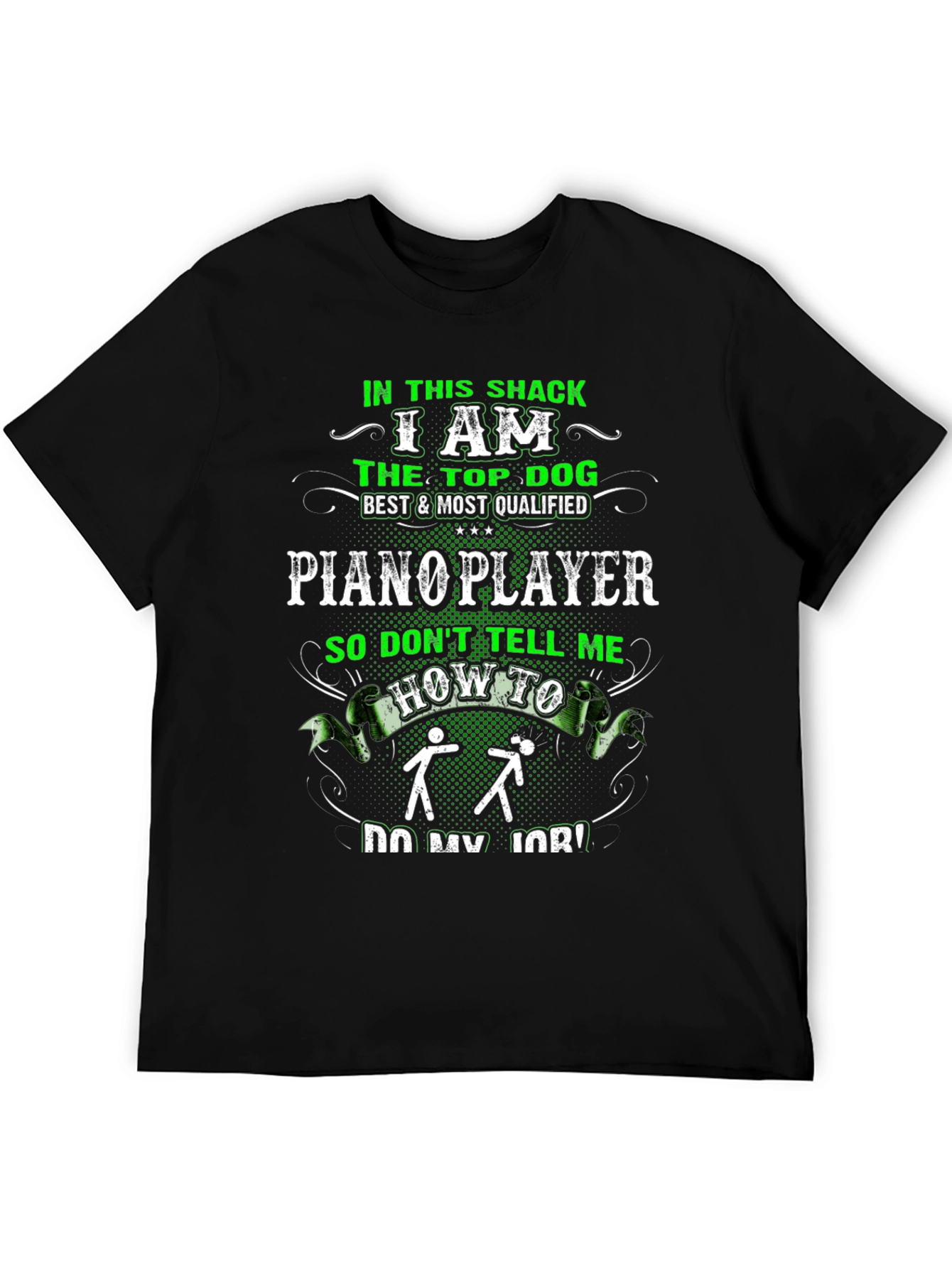 Piano Player Graphic T-Shirt