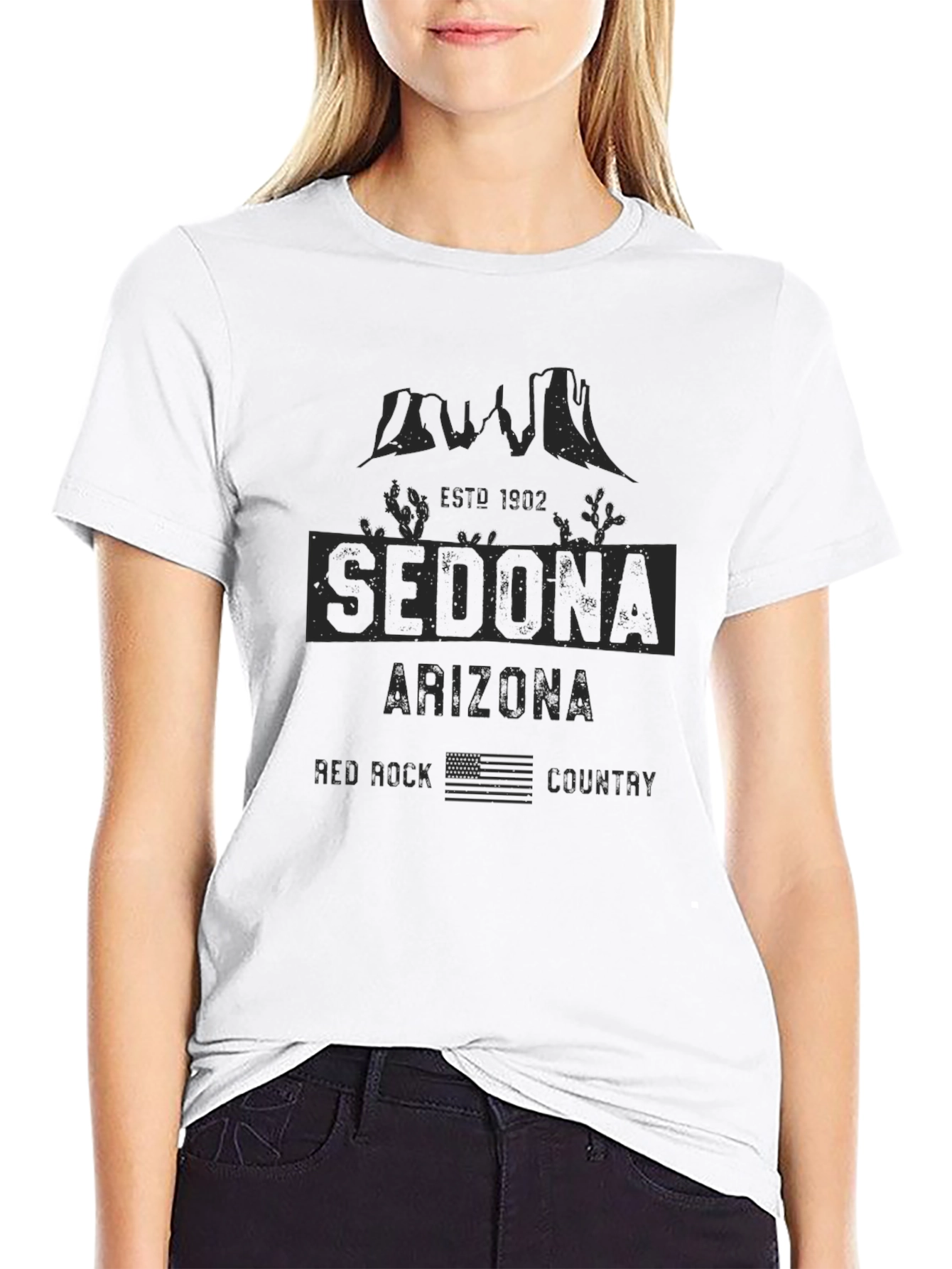 Sedona Arizona Red Rock Country Black T-Shirt