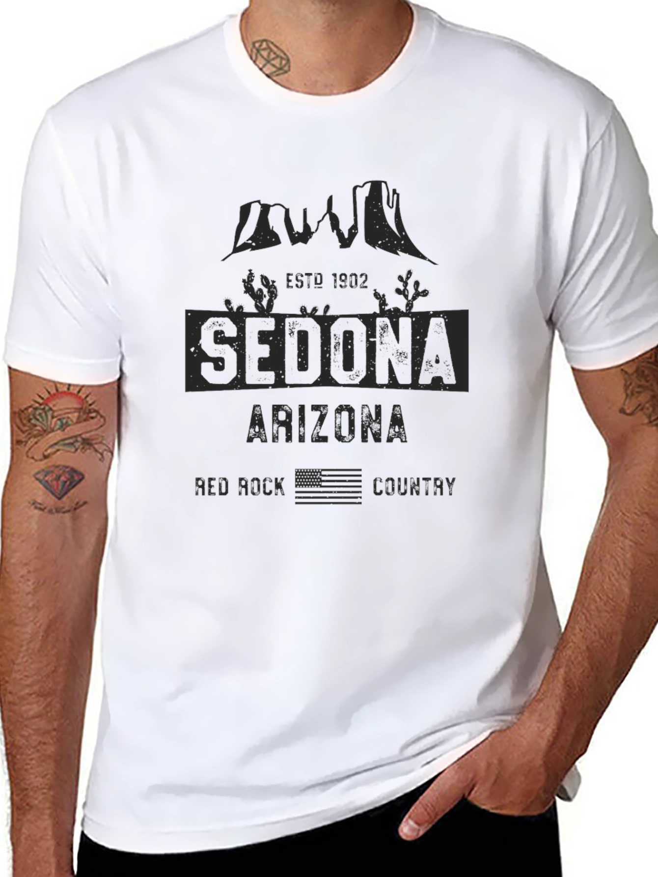 Sedona Arizona Red Rock Country Black T-Shirt