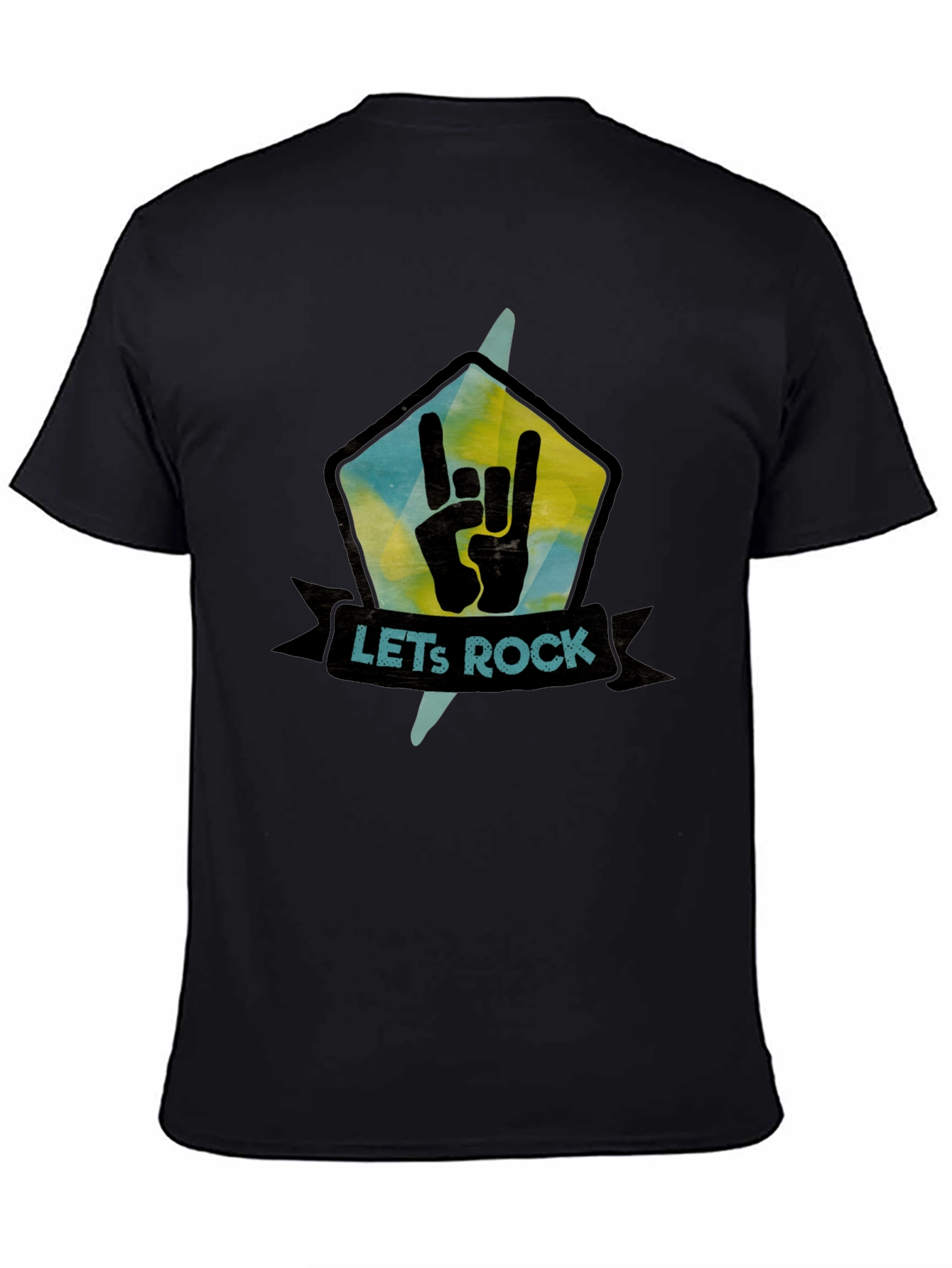 Lets Rock Graphic Tee - Cool Band T-Shirt