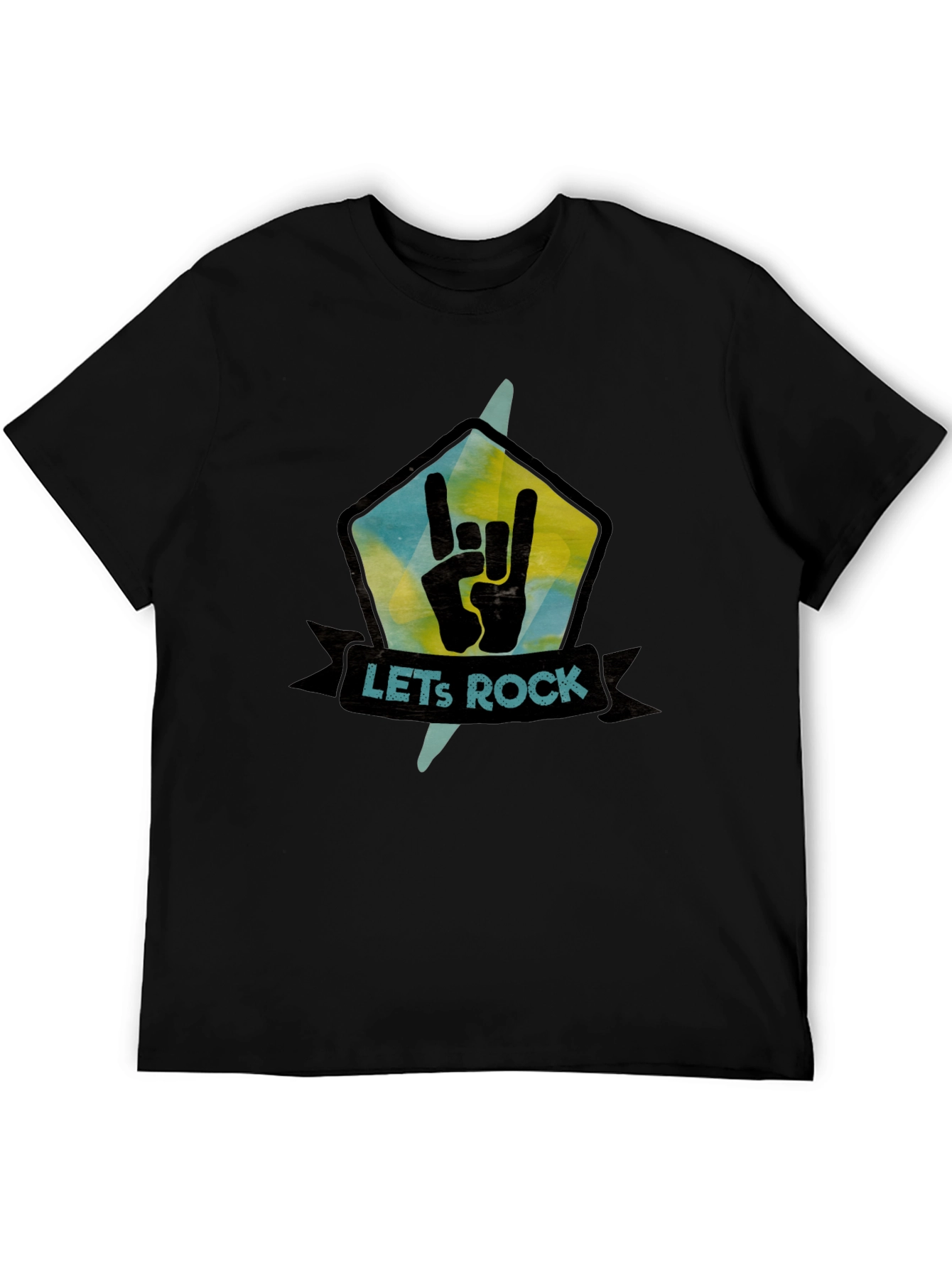 Lets Rock Graphic Tee - Cool Band T-Shirt
