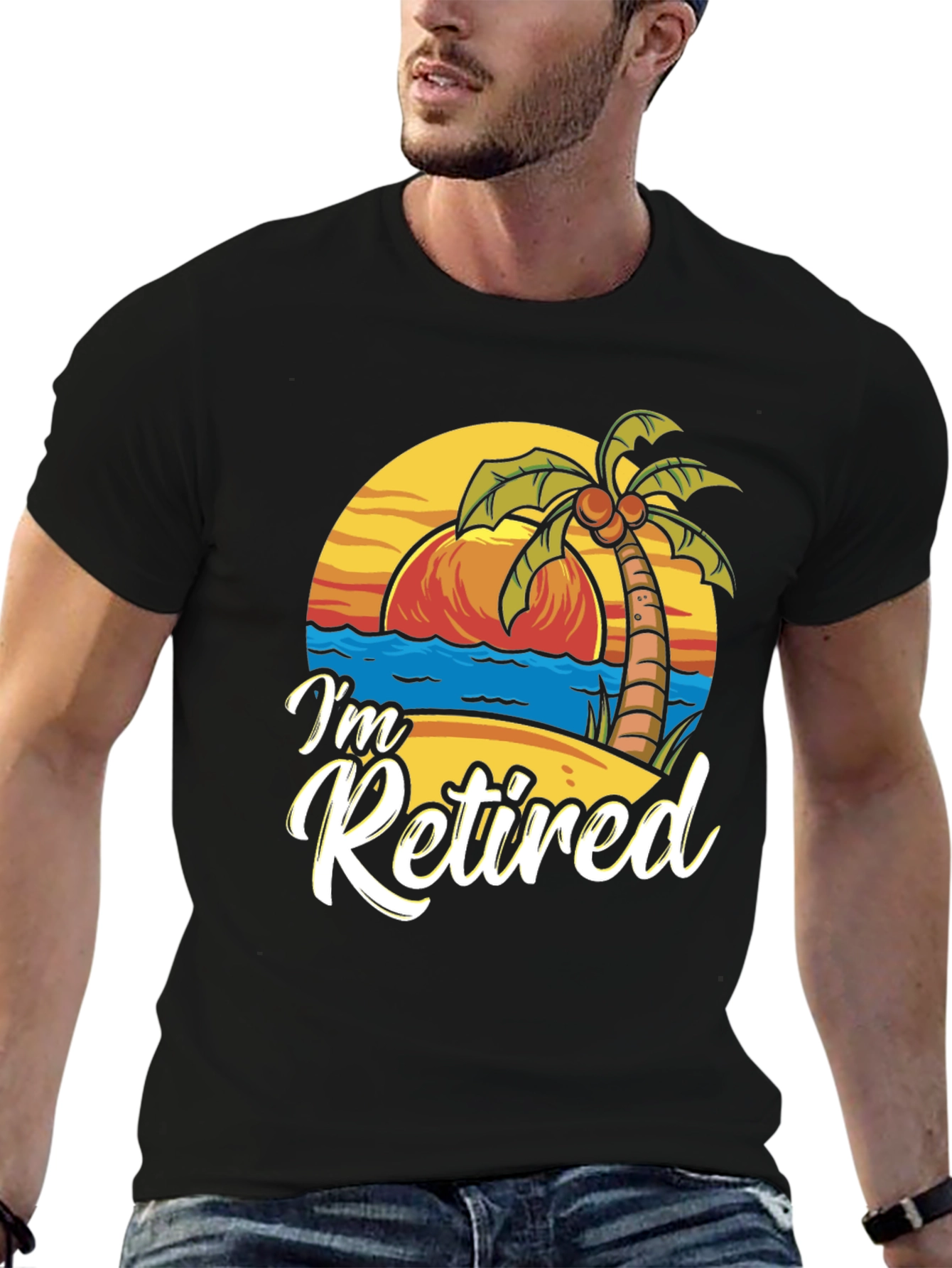 Im Retired Beach T-Shirt