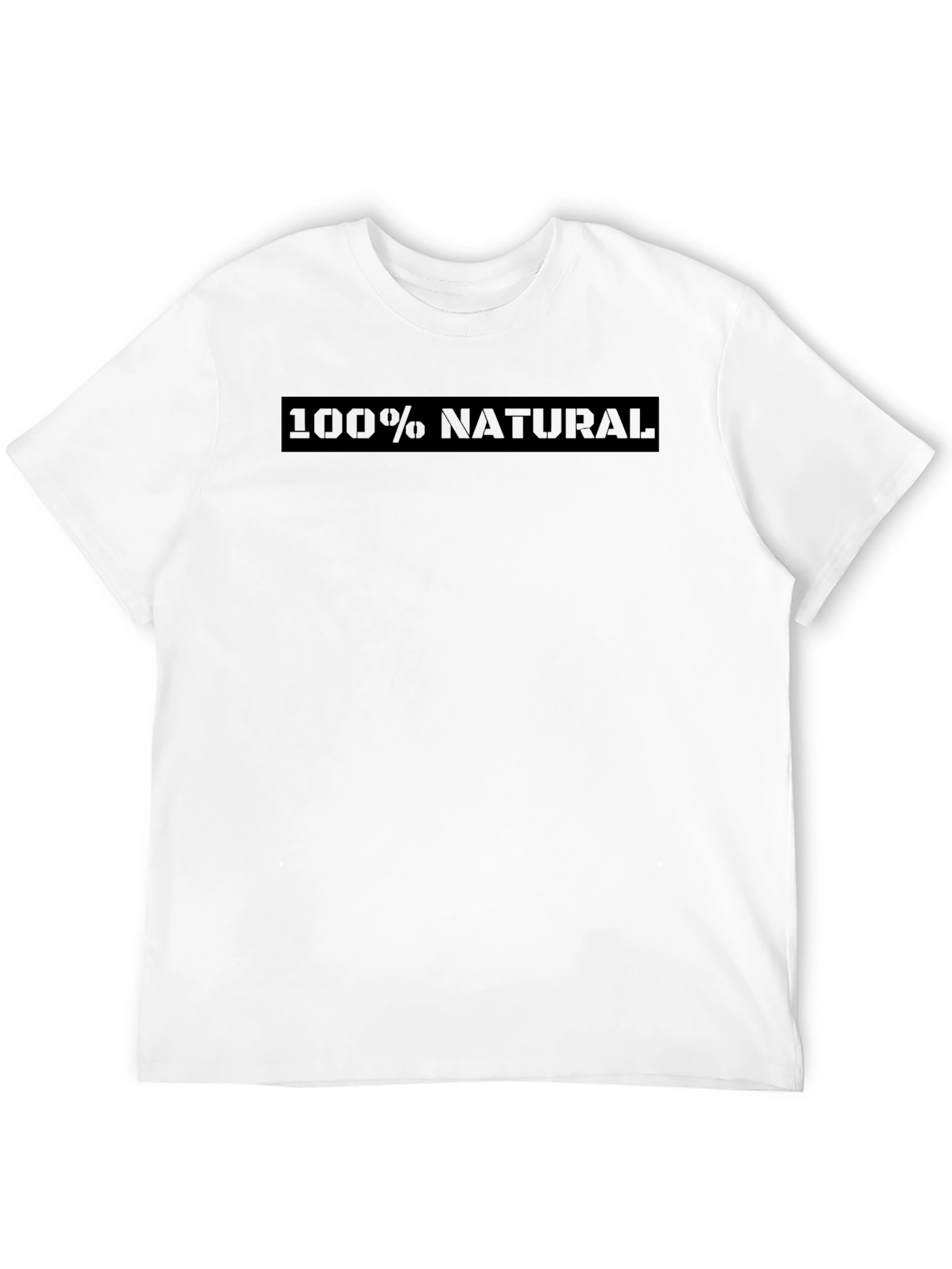 100% Natural Black T-Shirt