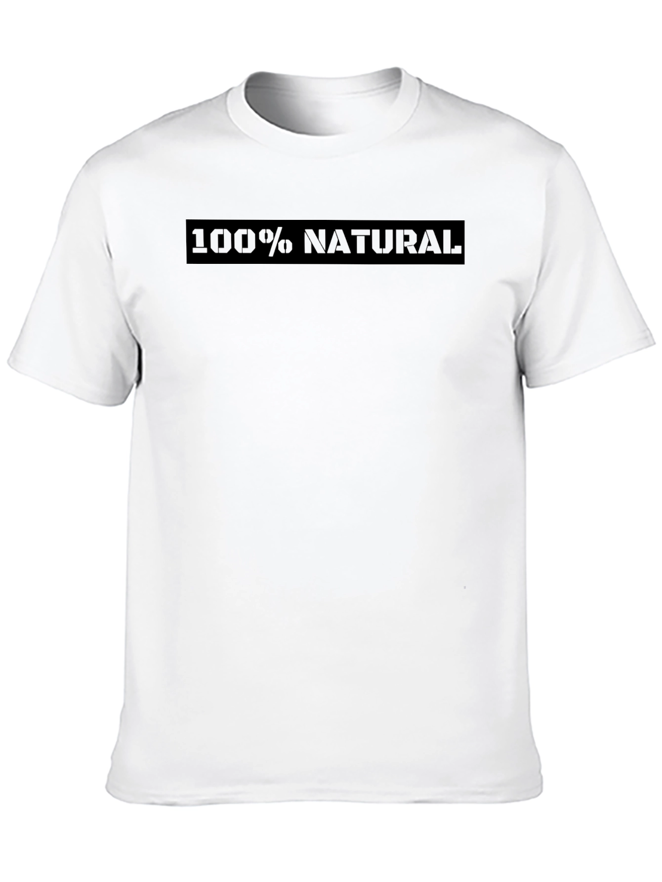 100% Natural Black T-Shirt