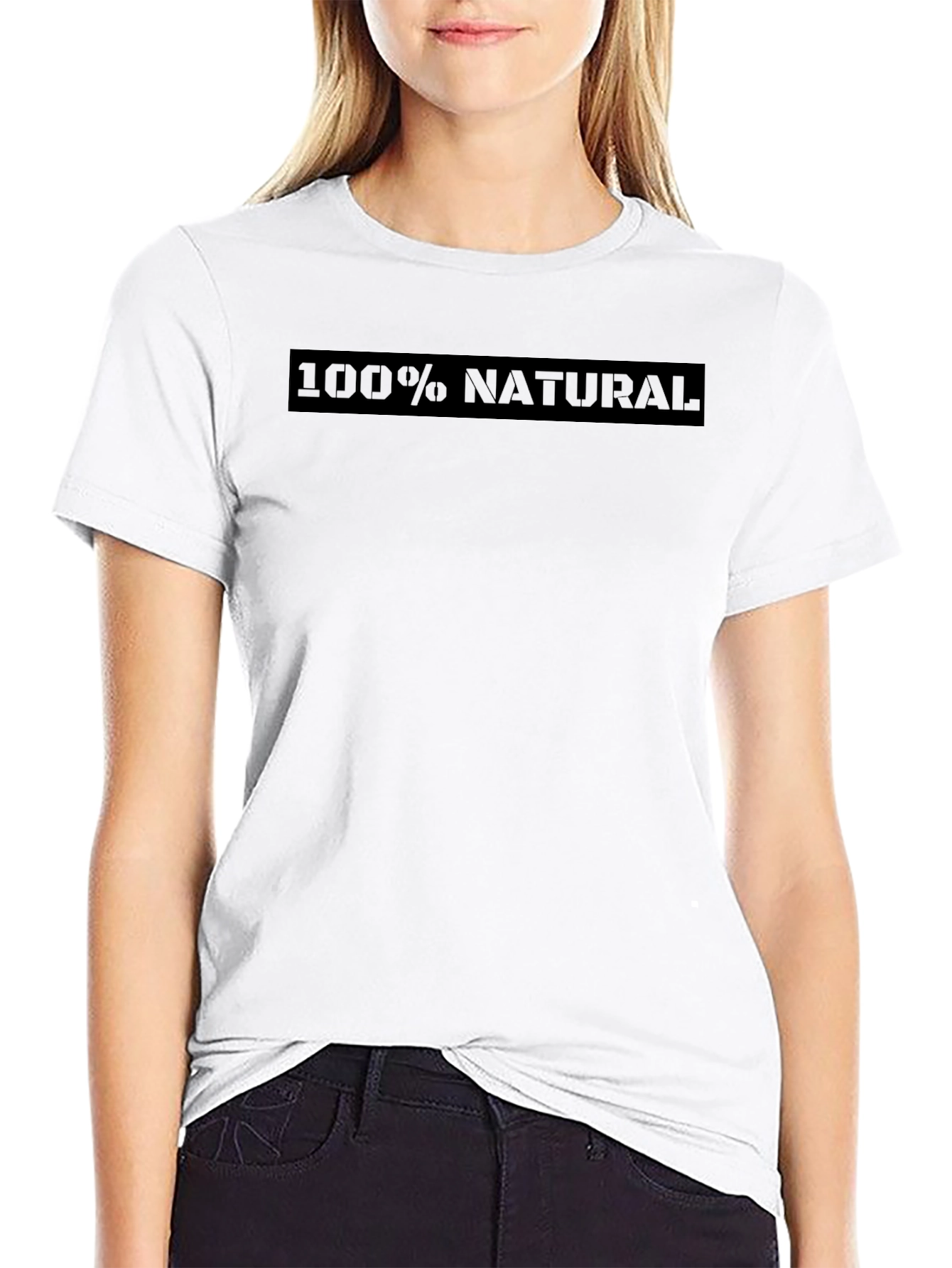 100% Natural Black T-Shirt