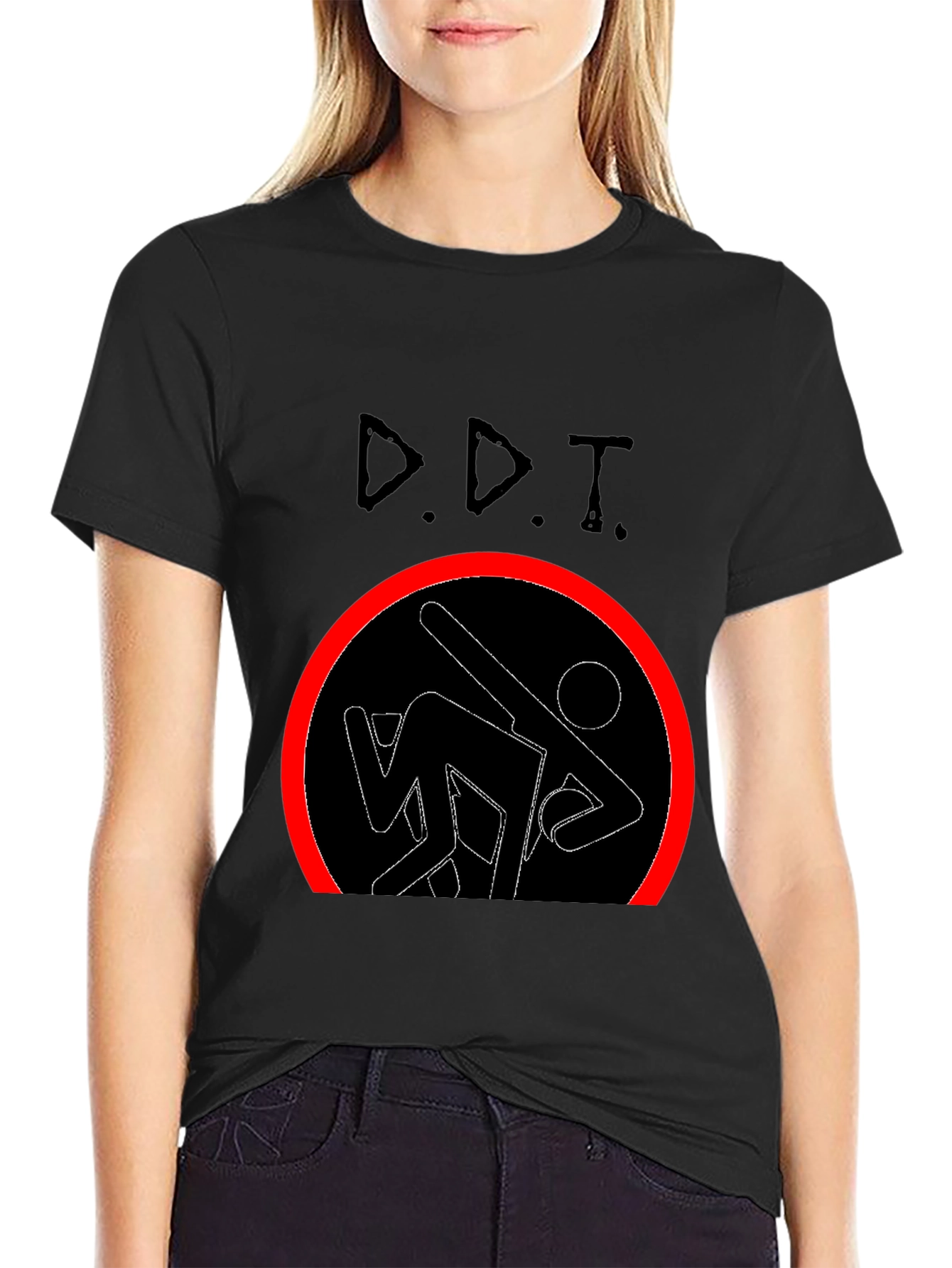 D.D.T. Wrestling T-Shirt - Black Graphic Tee