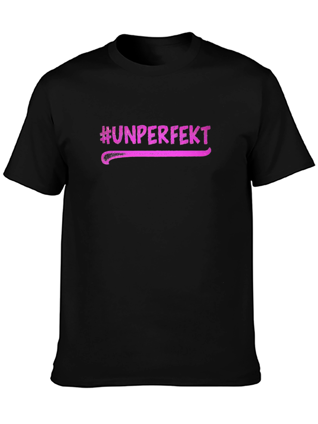 Unperfekt Graphic Tee - Black Casual T-Shirt
