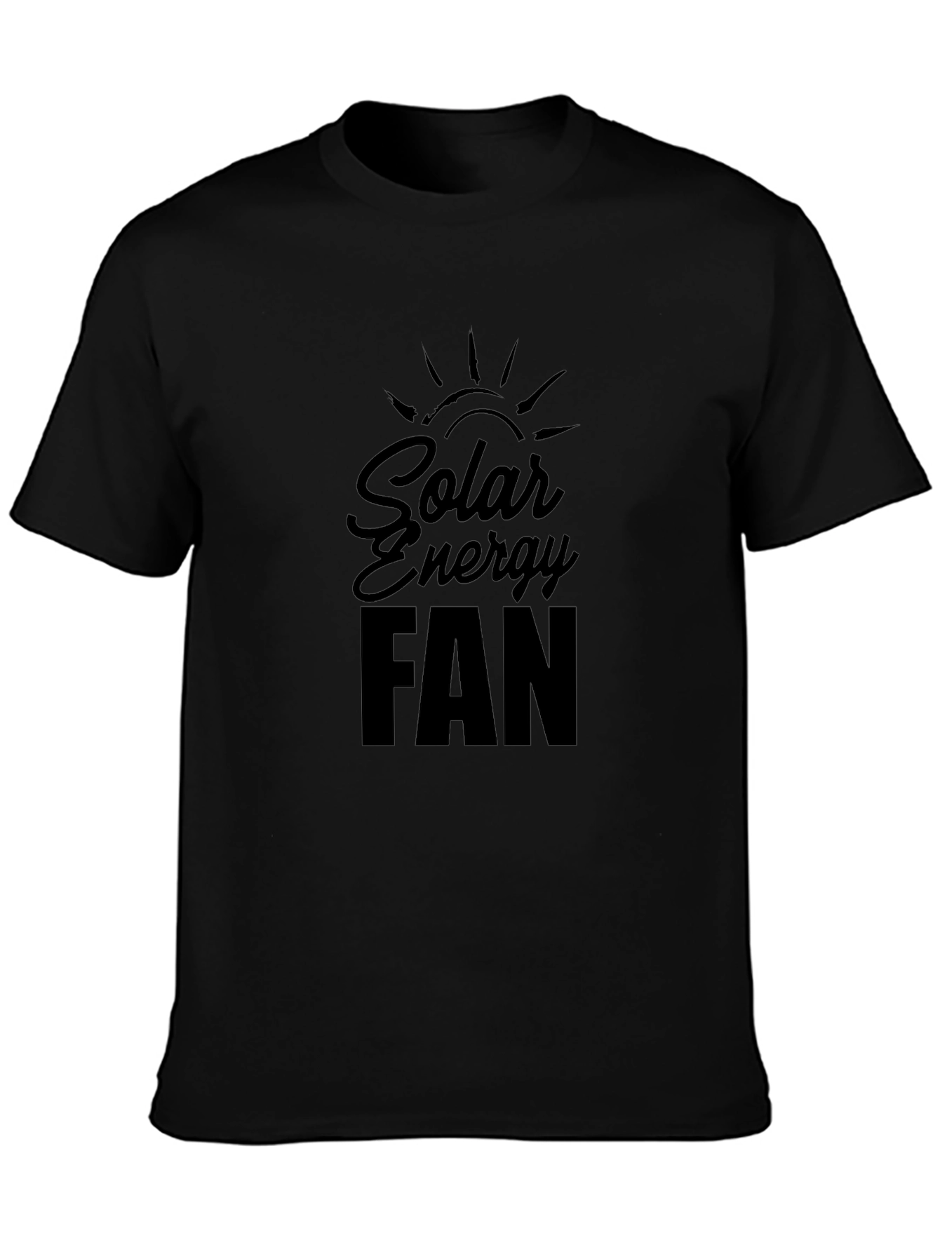 Solar Energy Fan Black T-Shirt