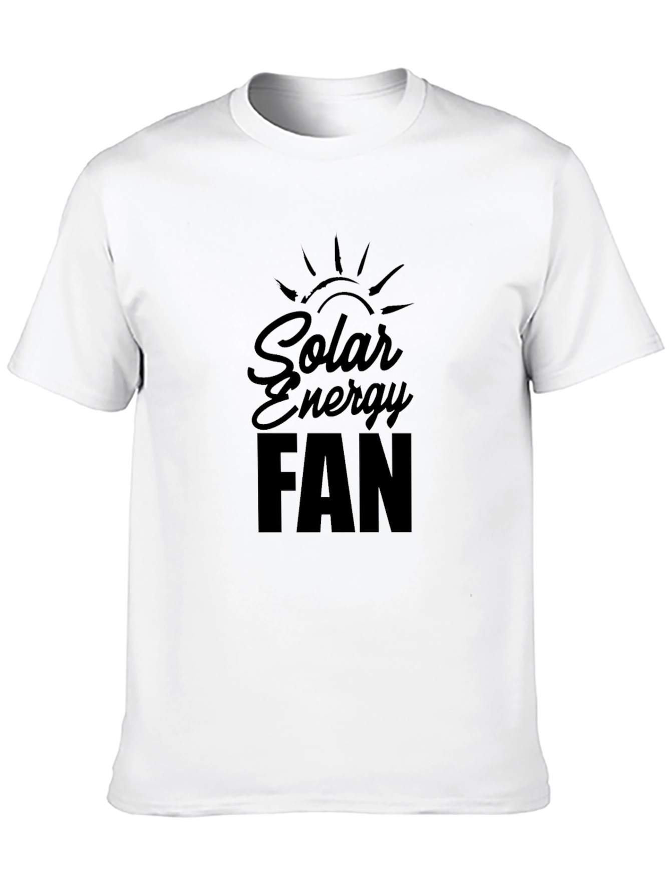 Solar Energy Fan Black T-Shirt
