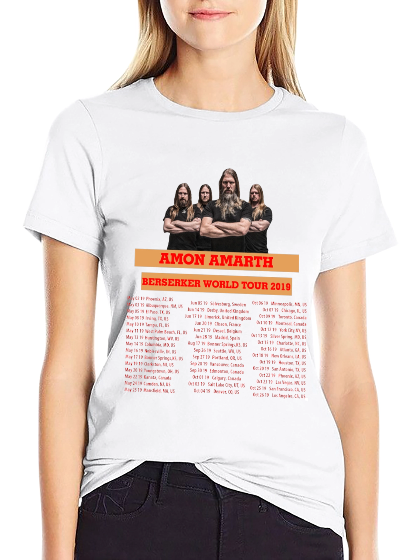 Amon Amarth Berserker World Tour 2019 T-Shirt