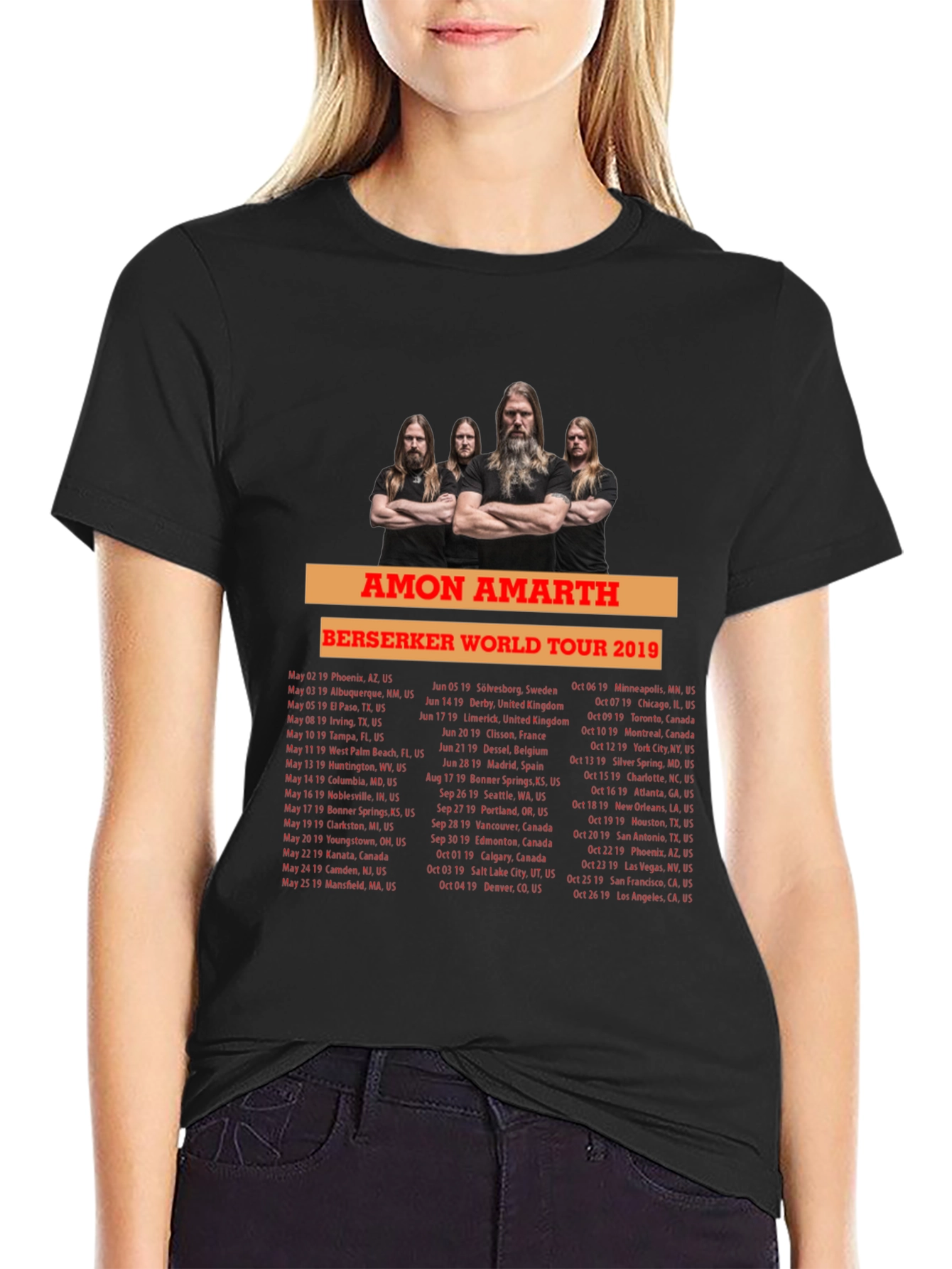 Amon Amarth Berserker World Tour 2019 T-Shirt