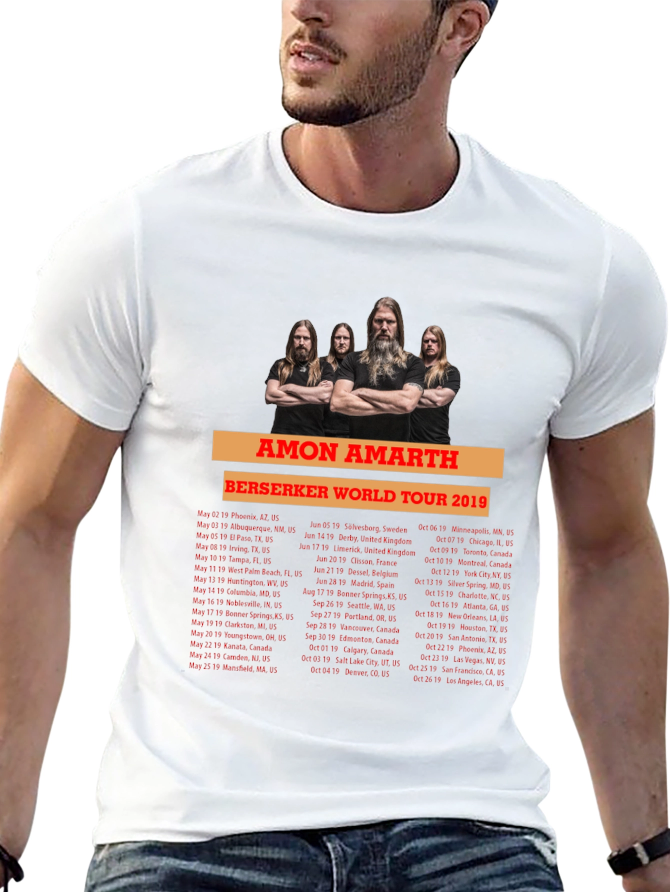 Amon Amarth Berserker World Tour 2019 T-Shirt