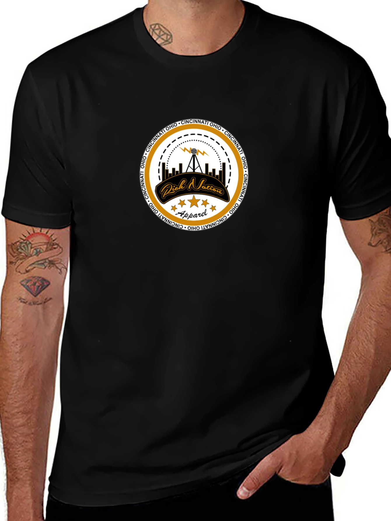 Cincinnati Ohio Rich Nation Apparel T-Shirt