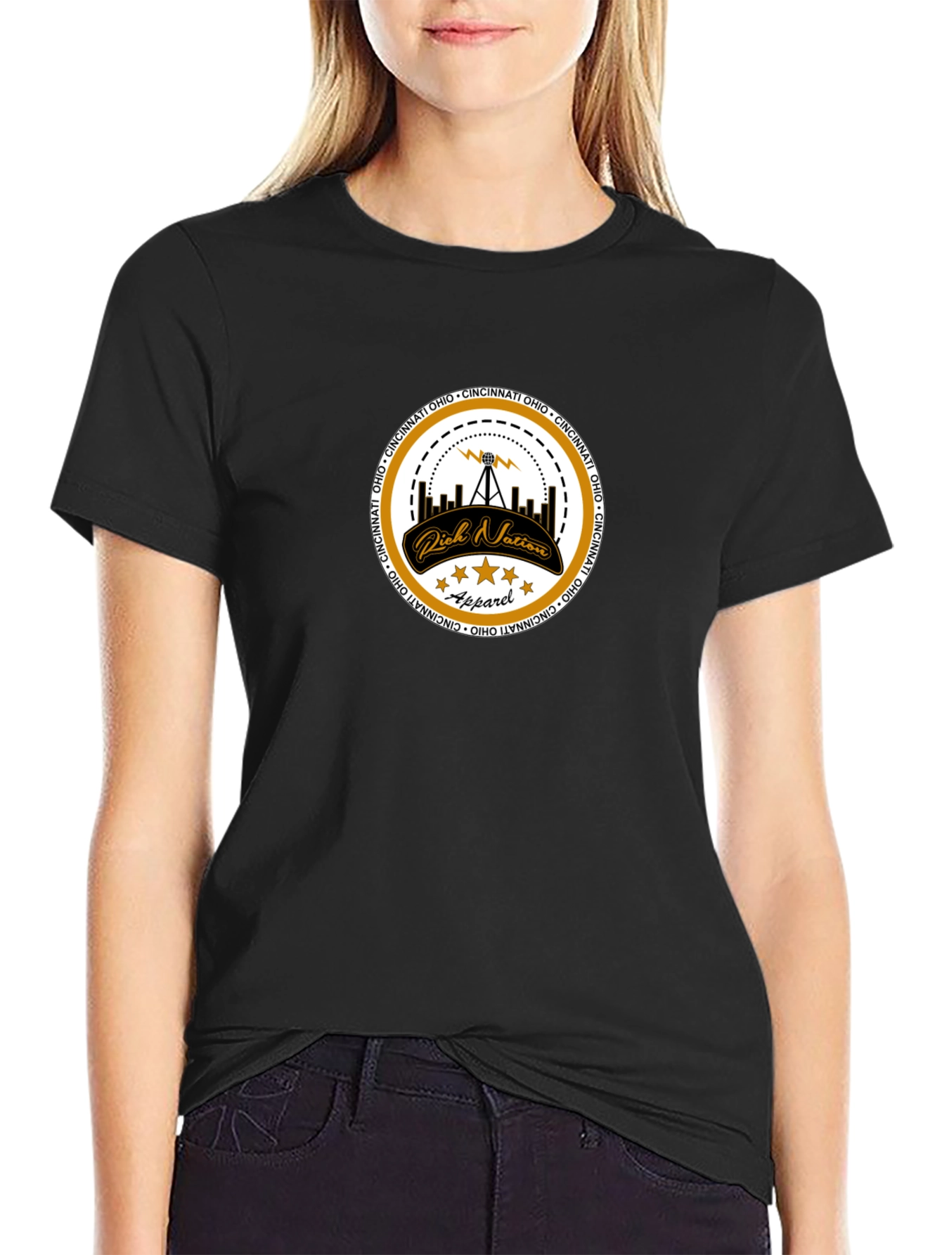 Cincinnati Ohio Rich Nation Apparel T-Shirt
