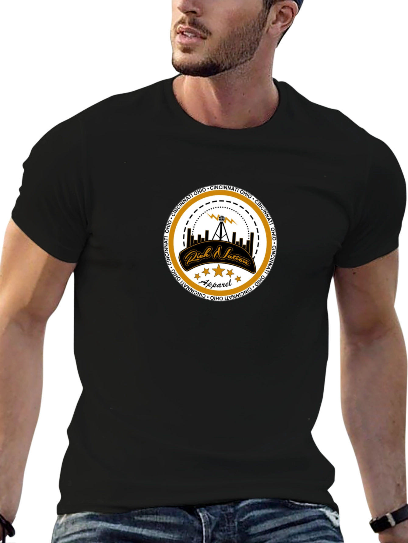 Cincinnati Ohio Rich Nation Apparel T-Shirt