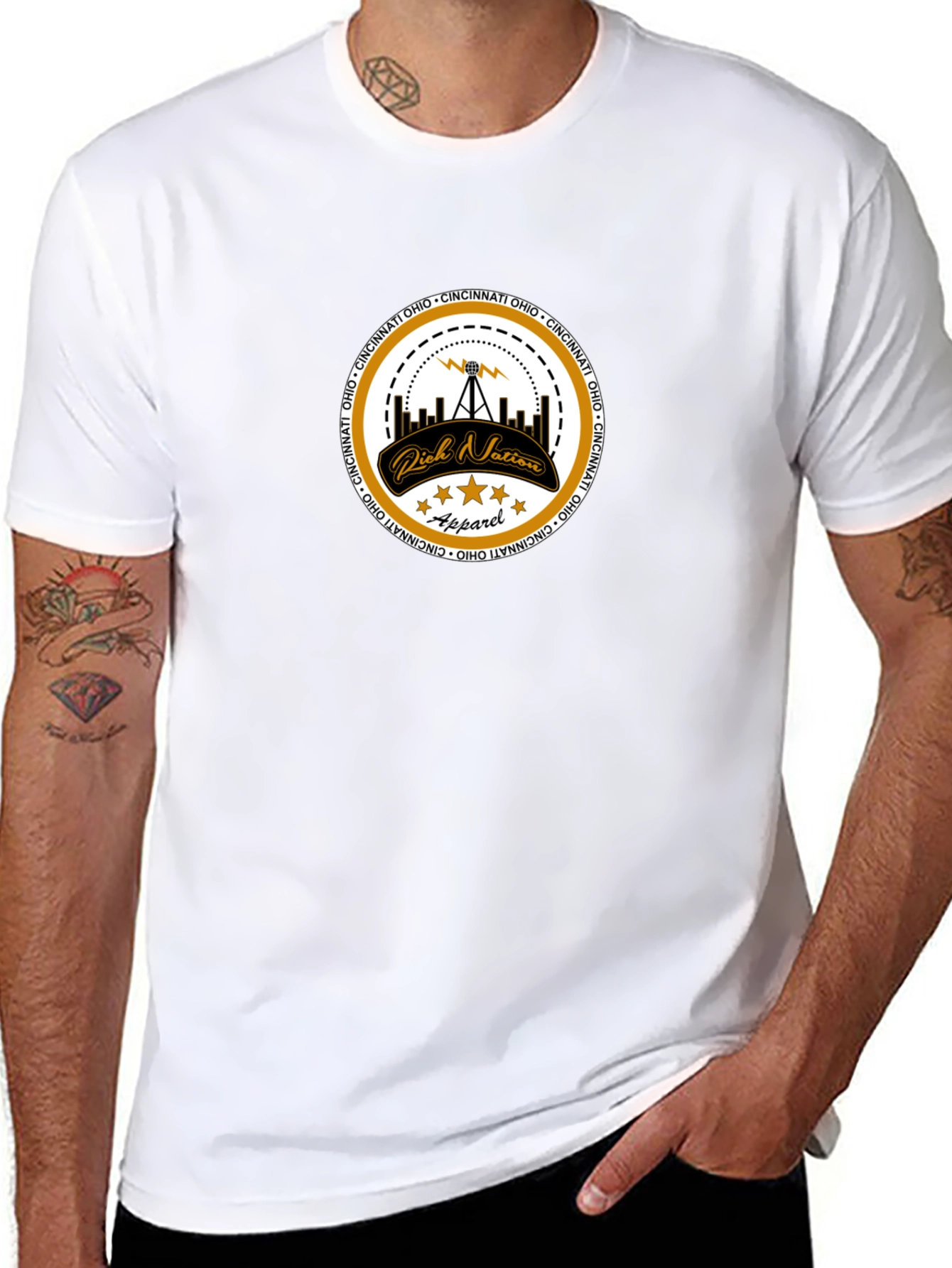 Cincinnati Ohio Rich Nation Apparel T-Shirt