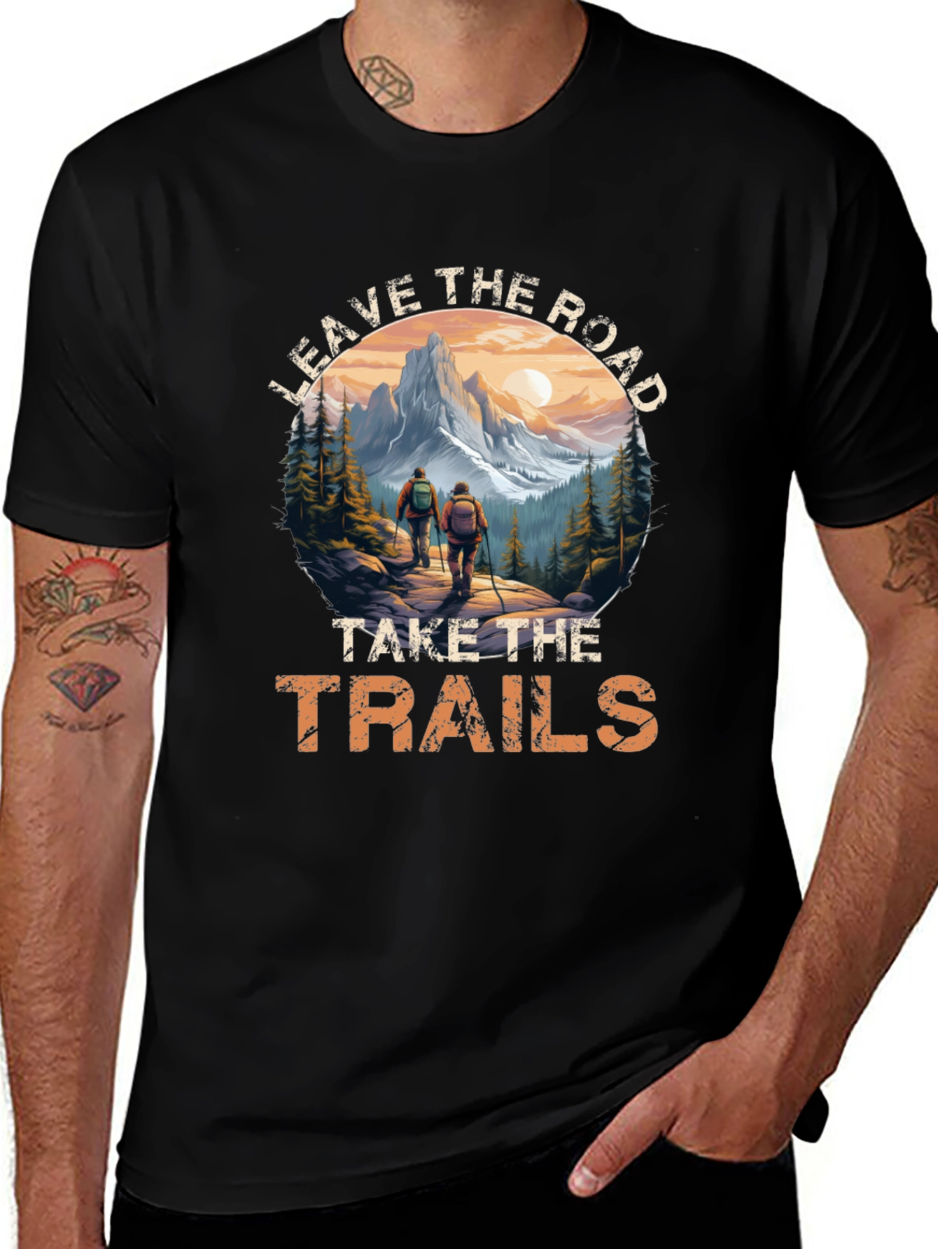 Leave the Road Hiking Tee - Adventure Awaits!