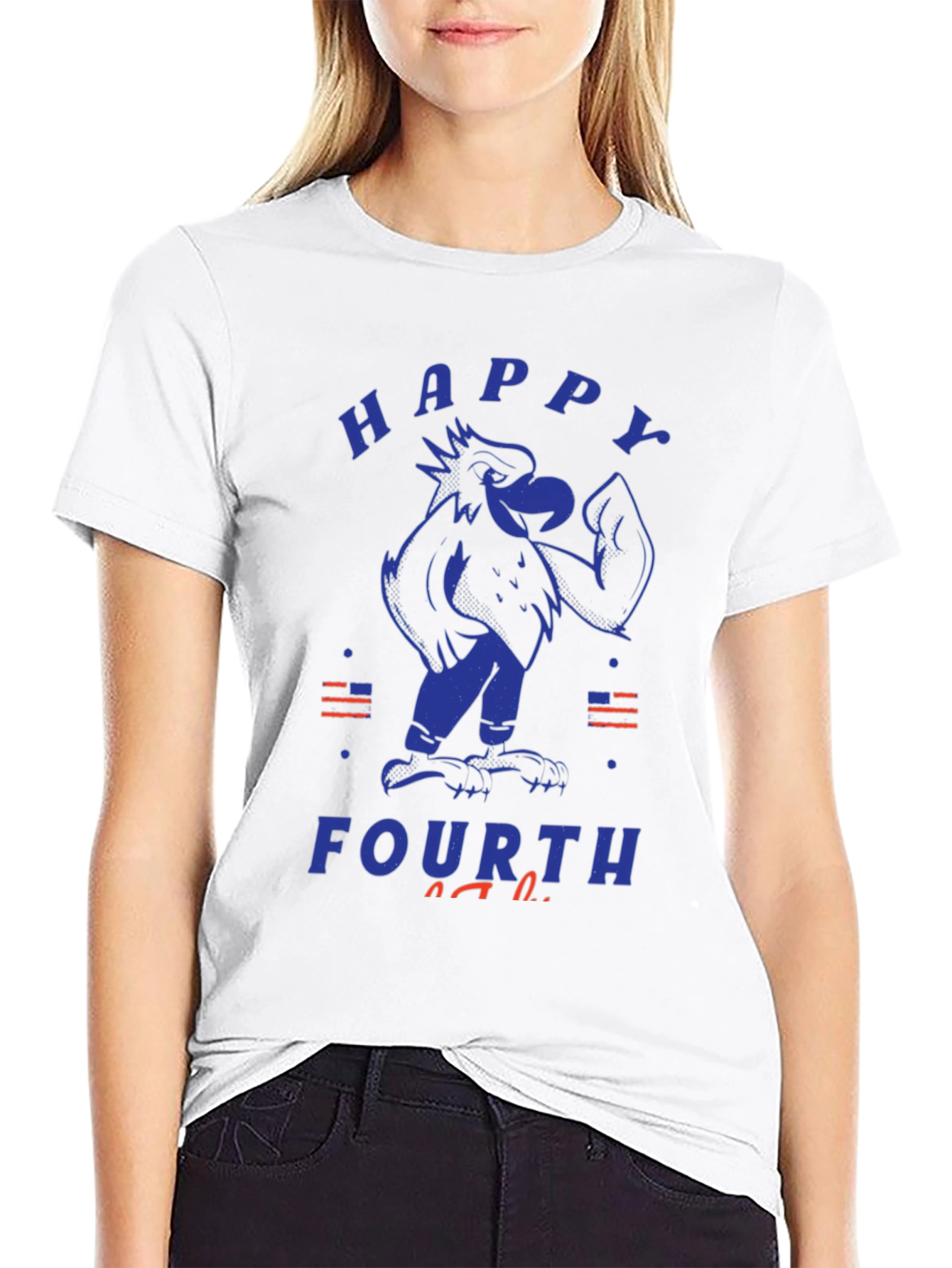 Happy Fourth Eagle Graphic Tee