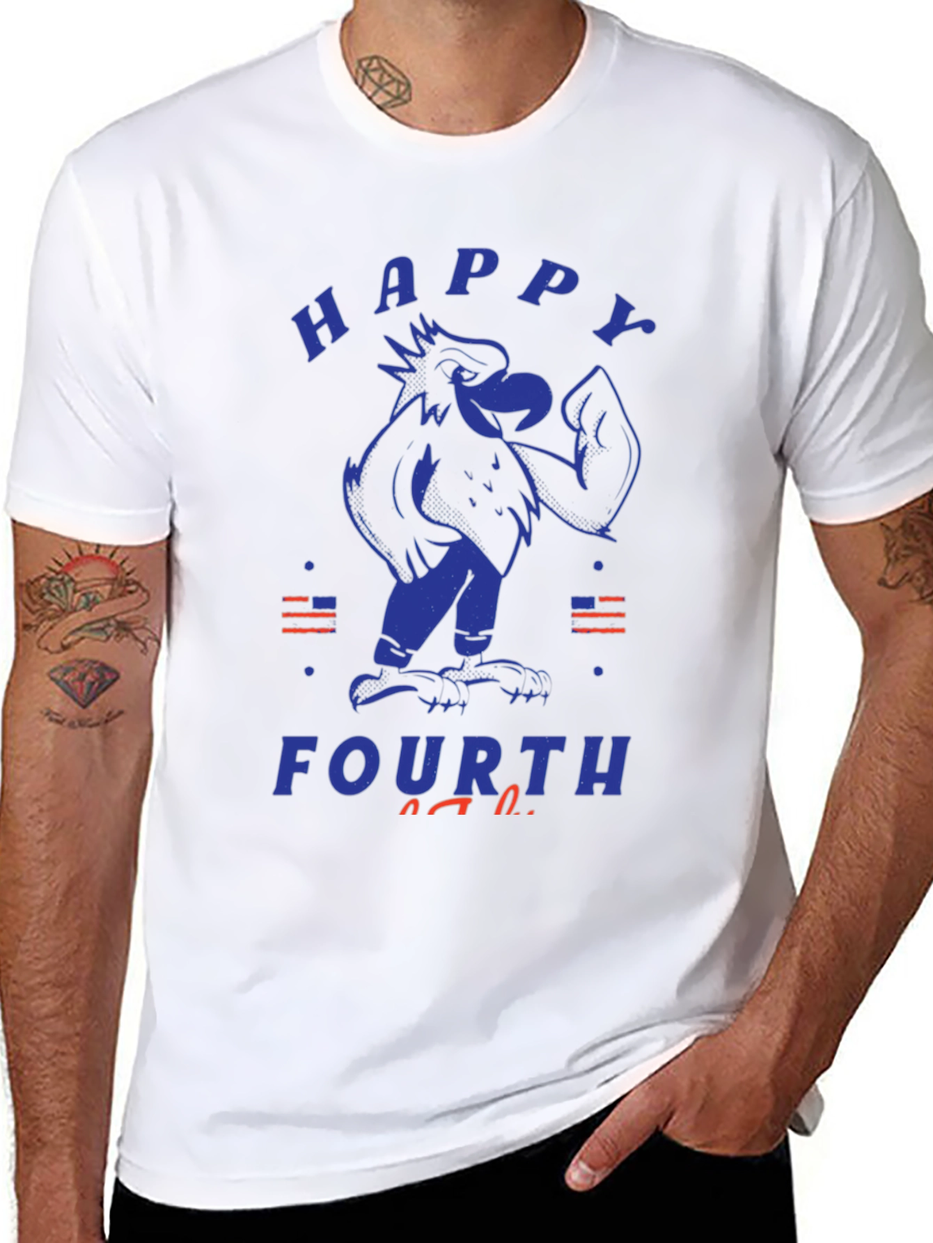 Happy Fourth Eagle Graphic Tee