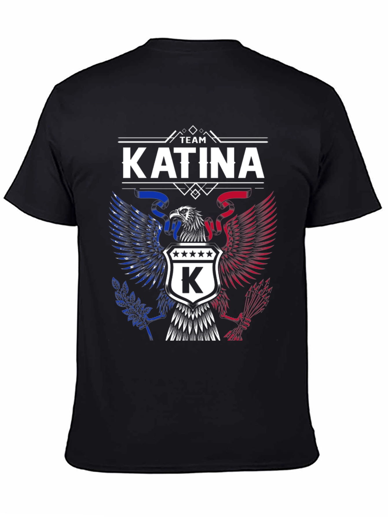 Team Katina Graphic T-Shirt - Patriotic Eagle Design
