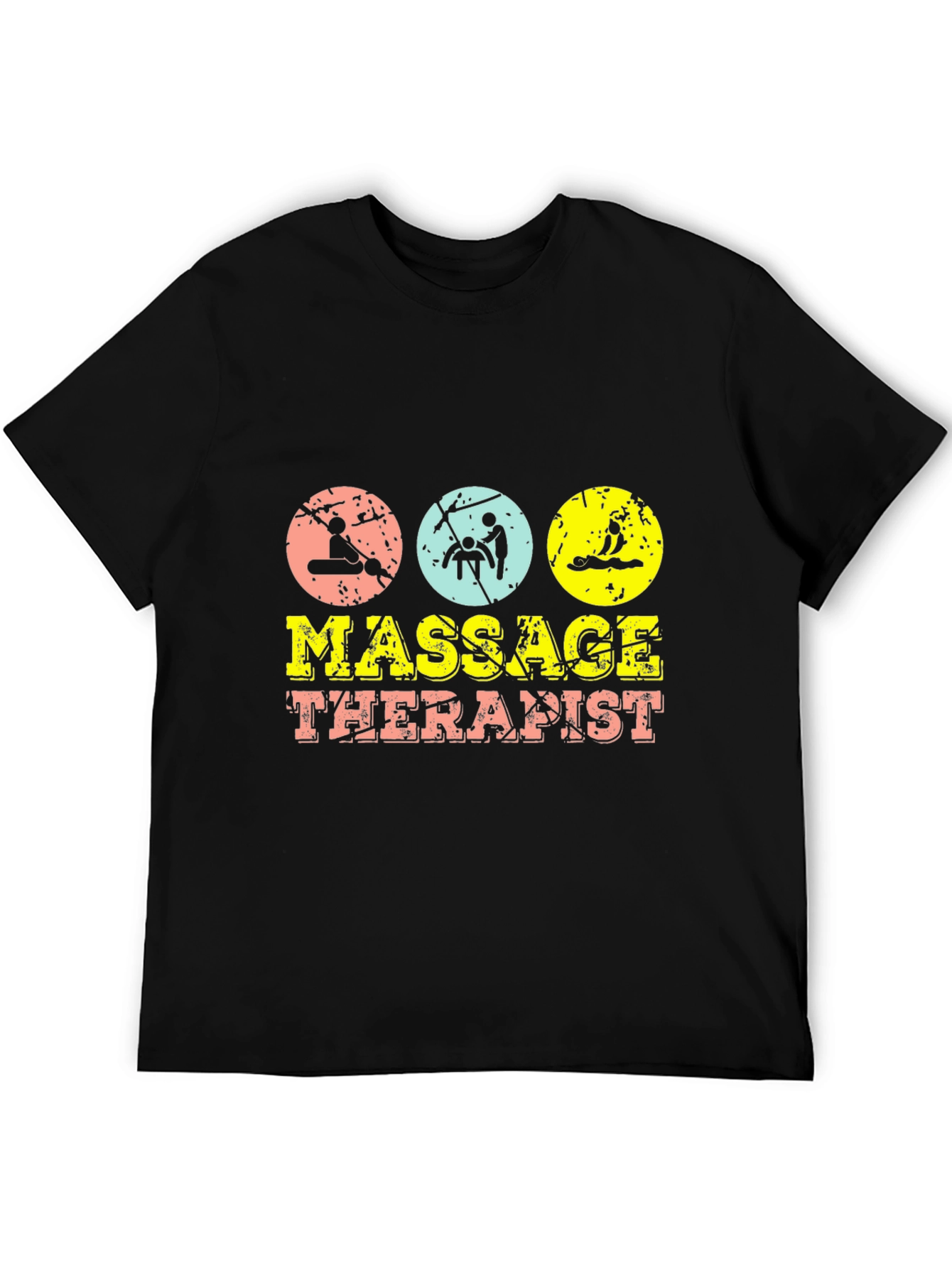 Massage Therapist T-Shirt - Retro Style Graphic Tee