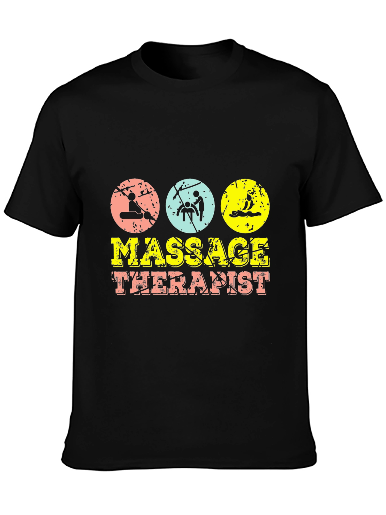 Massage Therapist T-Shirt - Retro Style Graphic Tee