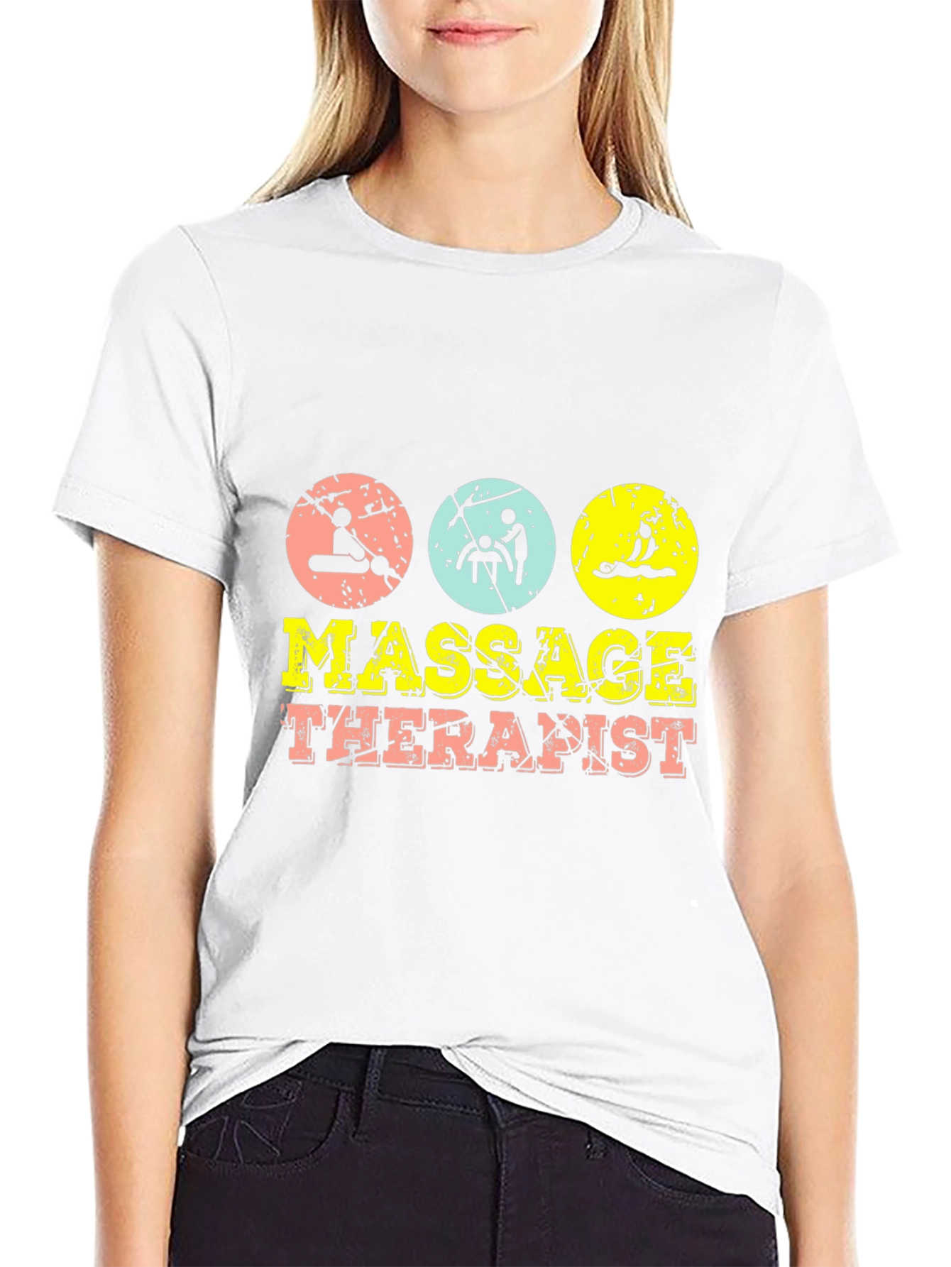 Massage Therapist T-Shirt - Retro Style Graphic Tee