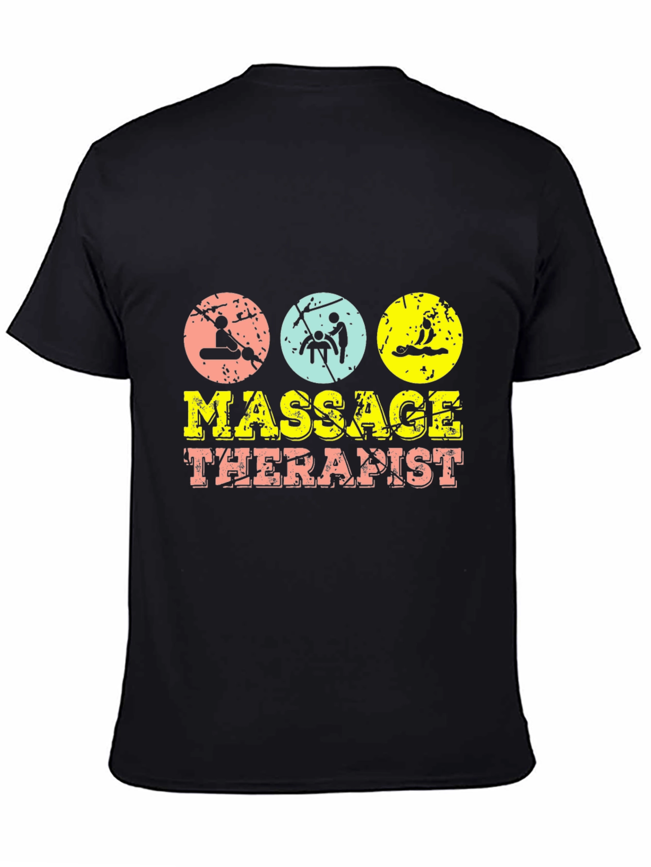 Massage Therapist T-Shirt - Retro Style Graphic Tee