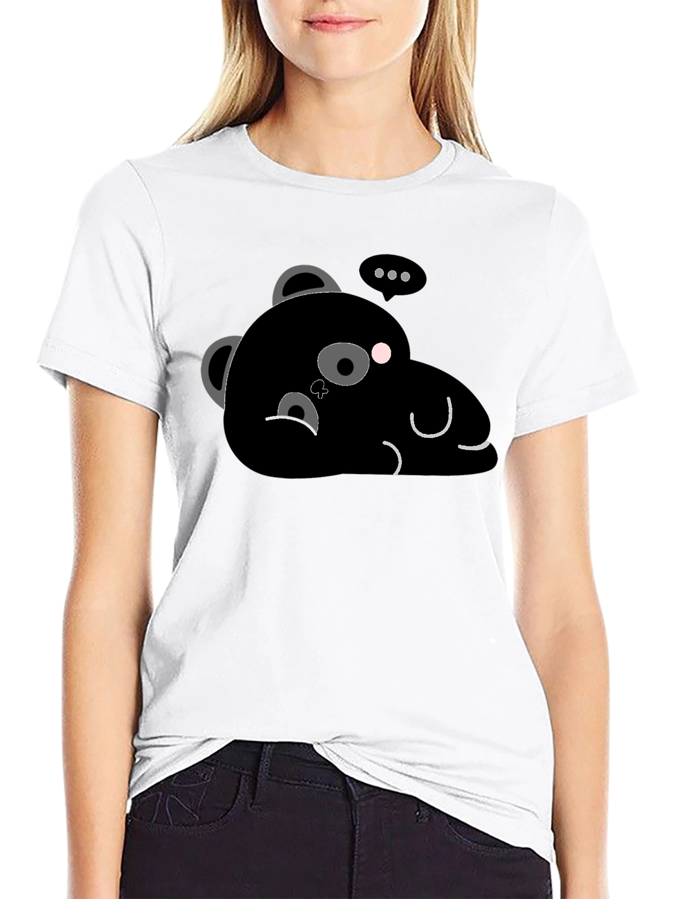 Cute Sloth Bear Graphic T-Shirt