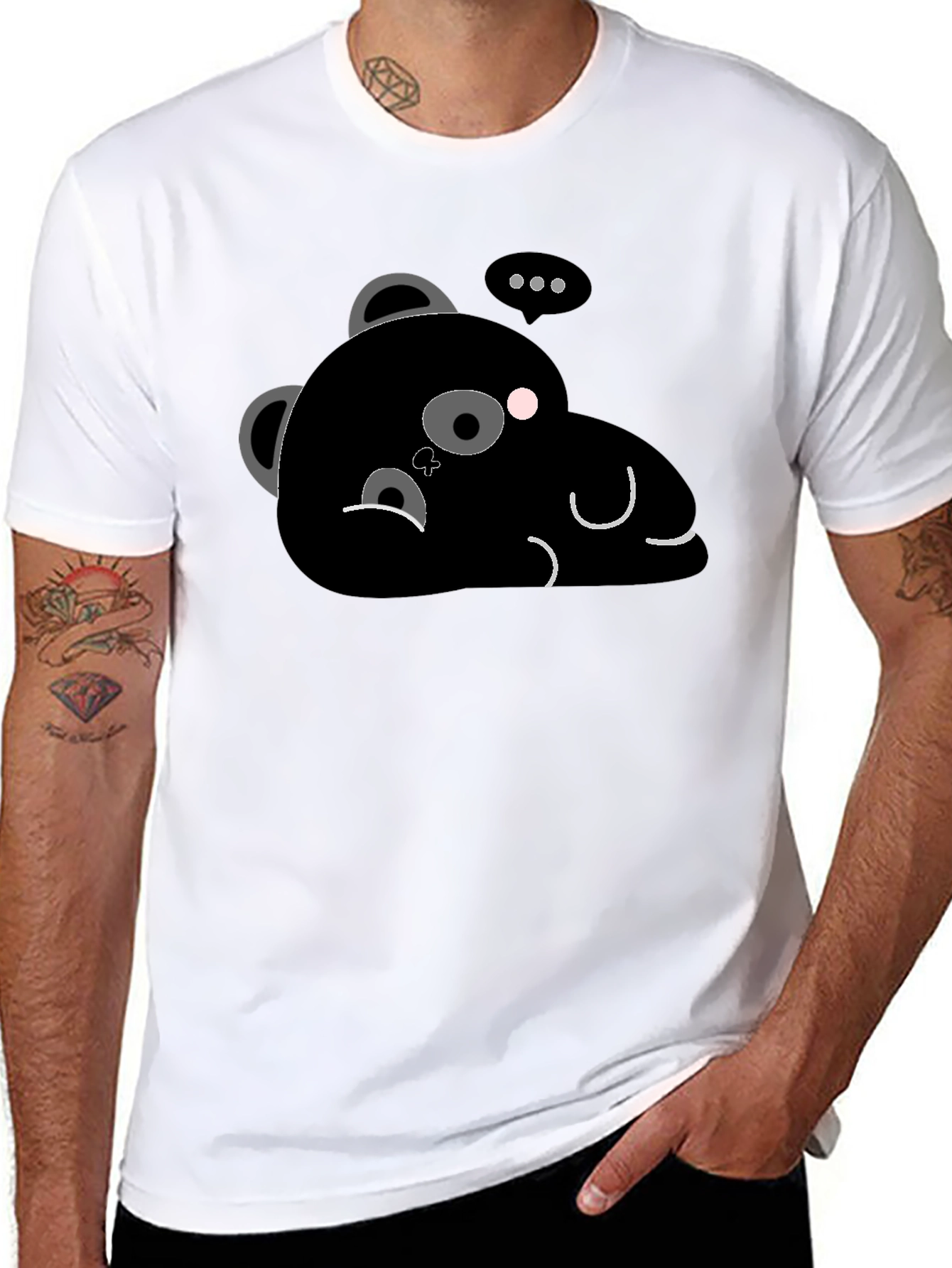 Cute Sloth Bear Graphic T-Shirt