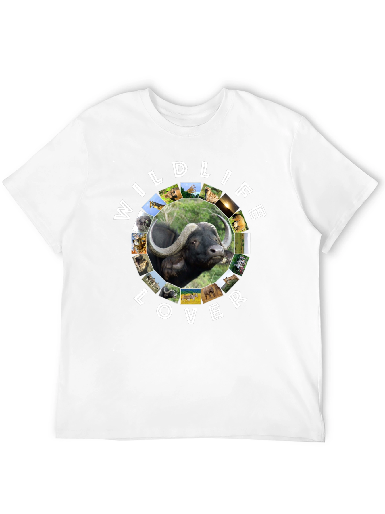Wildlife Lover Graphic Tee - Black