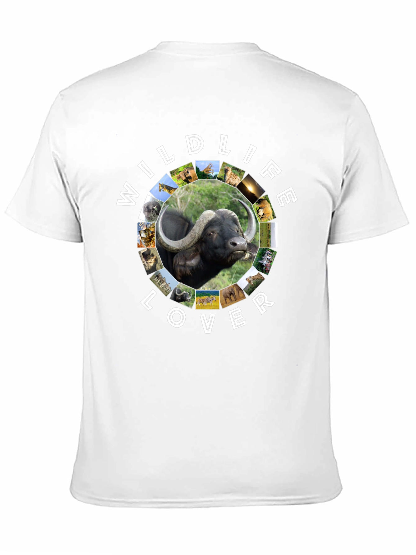 Wildlife Lover Graphic Tee - Black