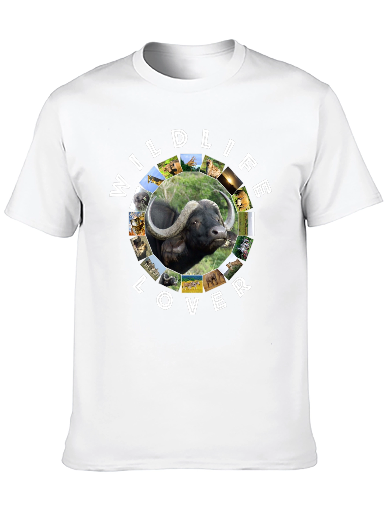 Wildlife Lover Graphic Tee - Black