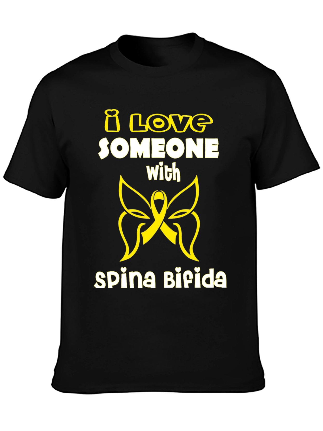 I Love Someone with Spina Bifida Awareness T-Shirt