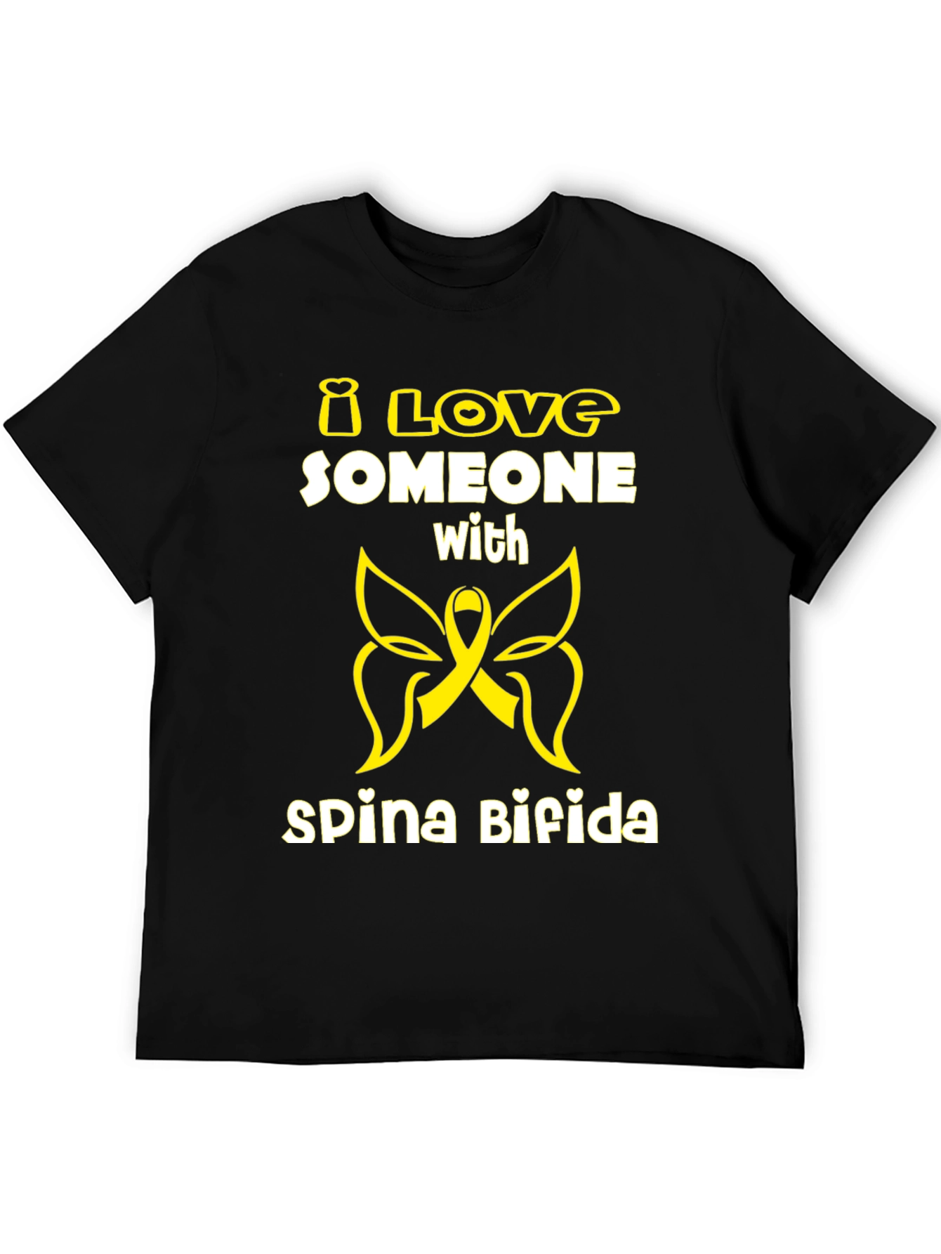 I Love Someone with Spina Bifida Awareness T-Shirt