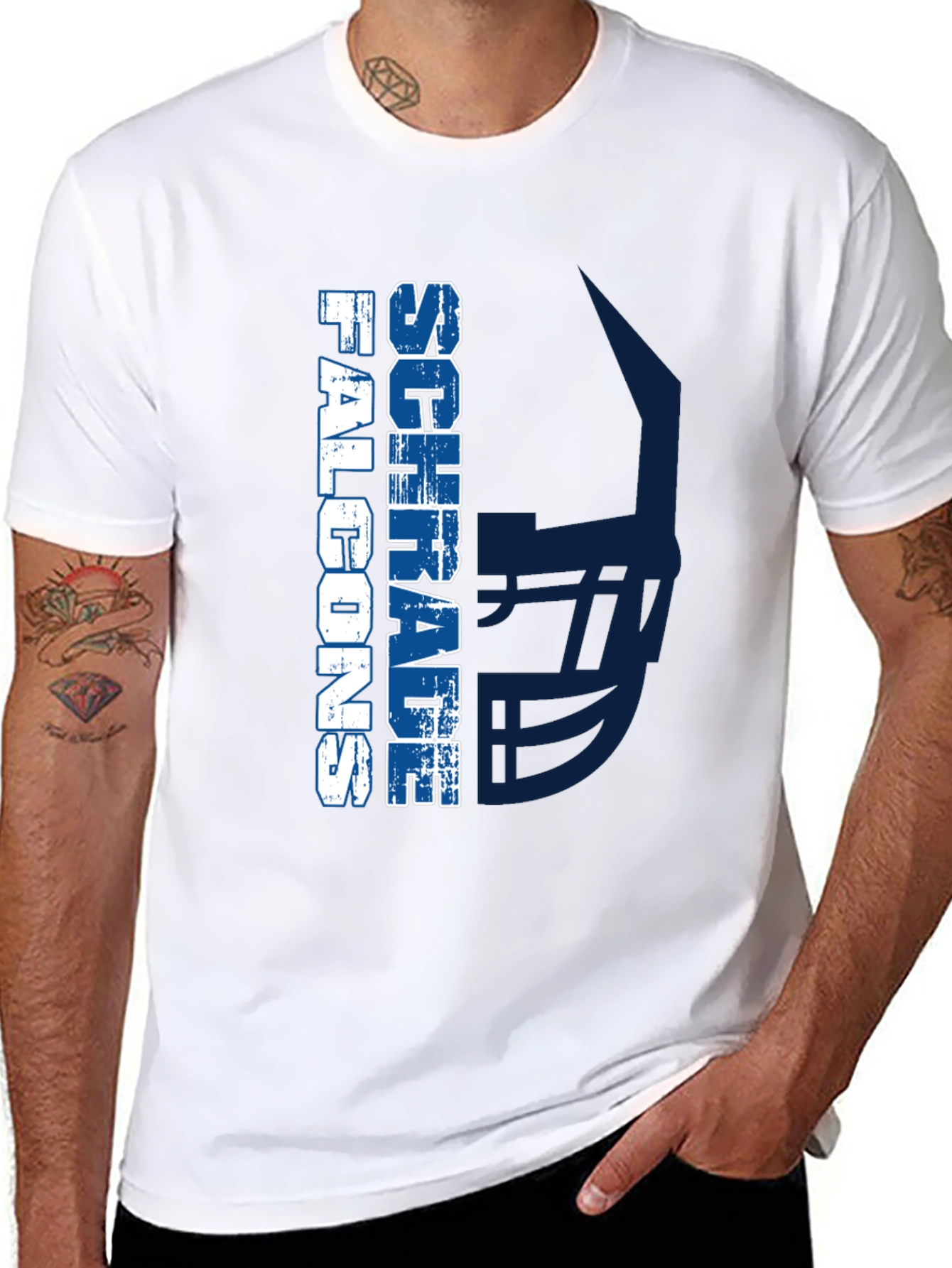 Schrade Falcons Football T-Shirt