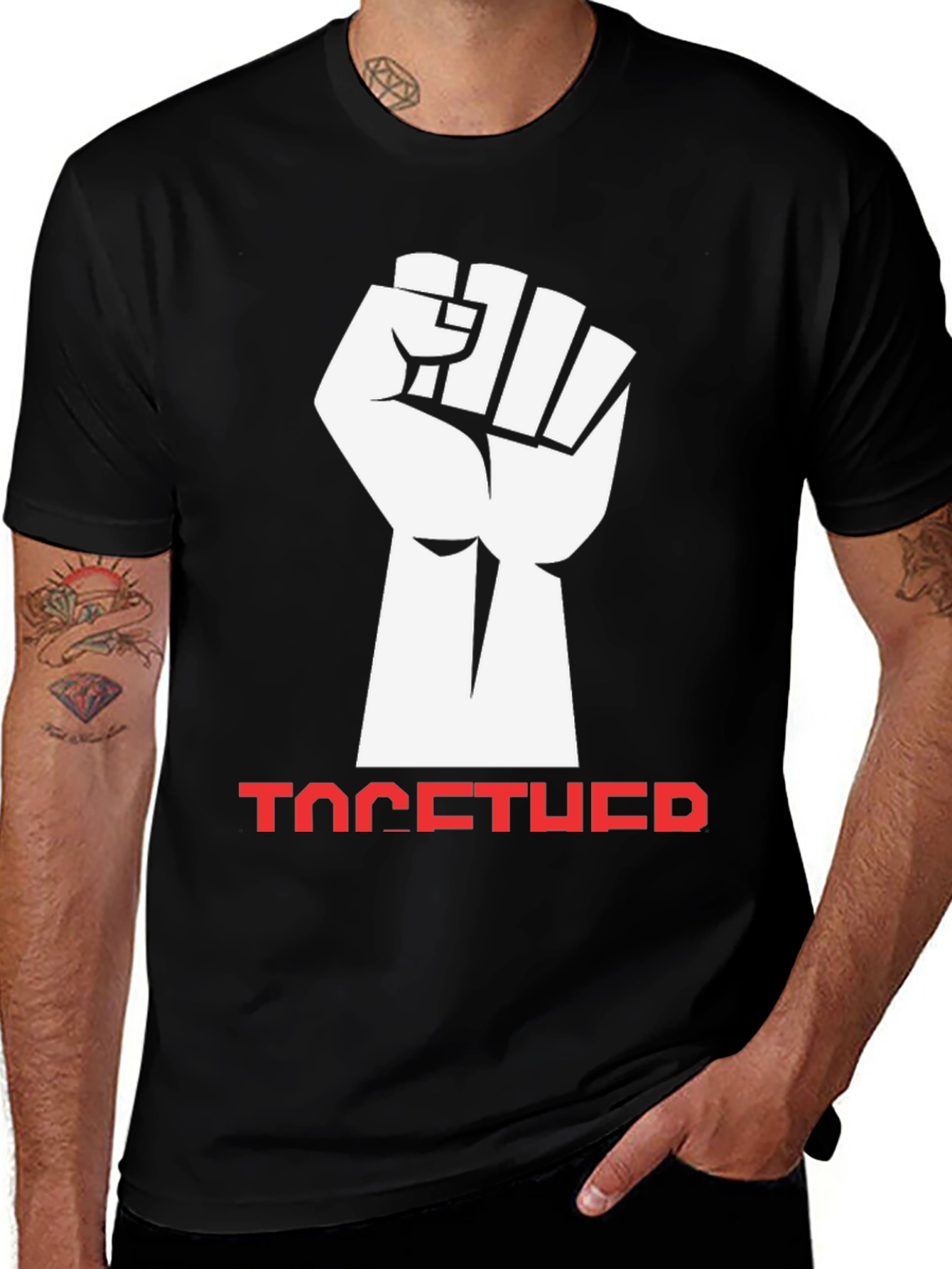 Unity Fist Graphic Tee - Together We Rise!