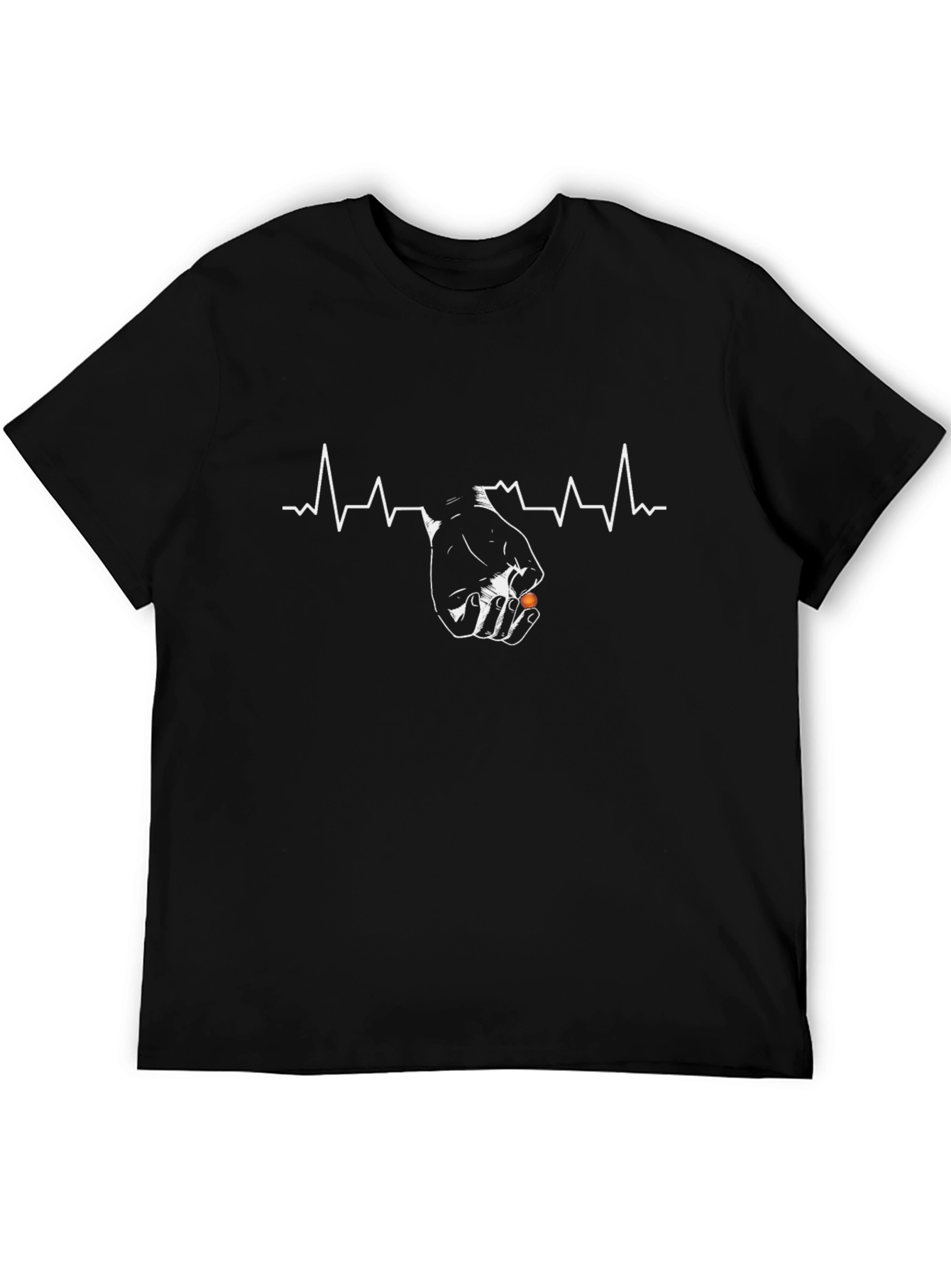 Heartbeat Gamer T-Shirt - Black
