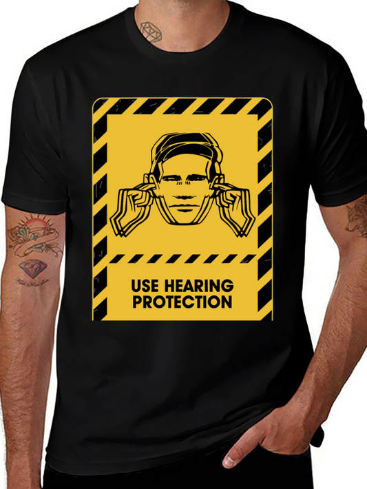 Hearing Protection Graphic Tee - Safety First!
