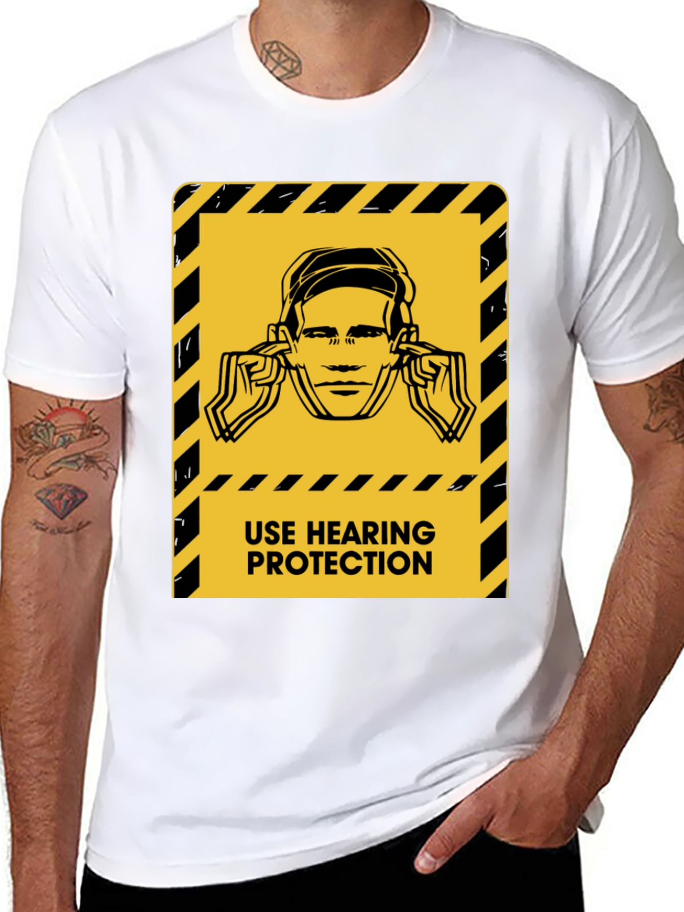 Hearing Protection Graphic Tee - Safety First!