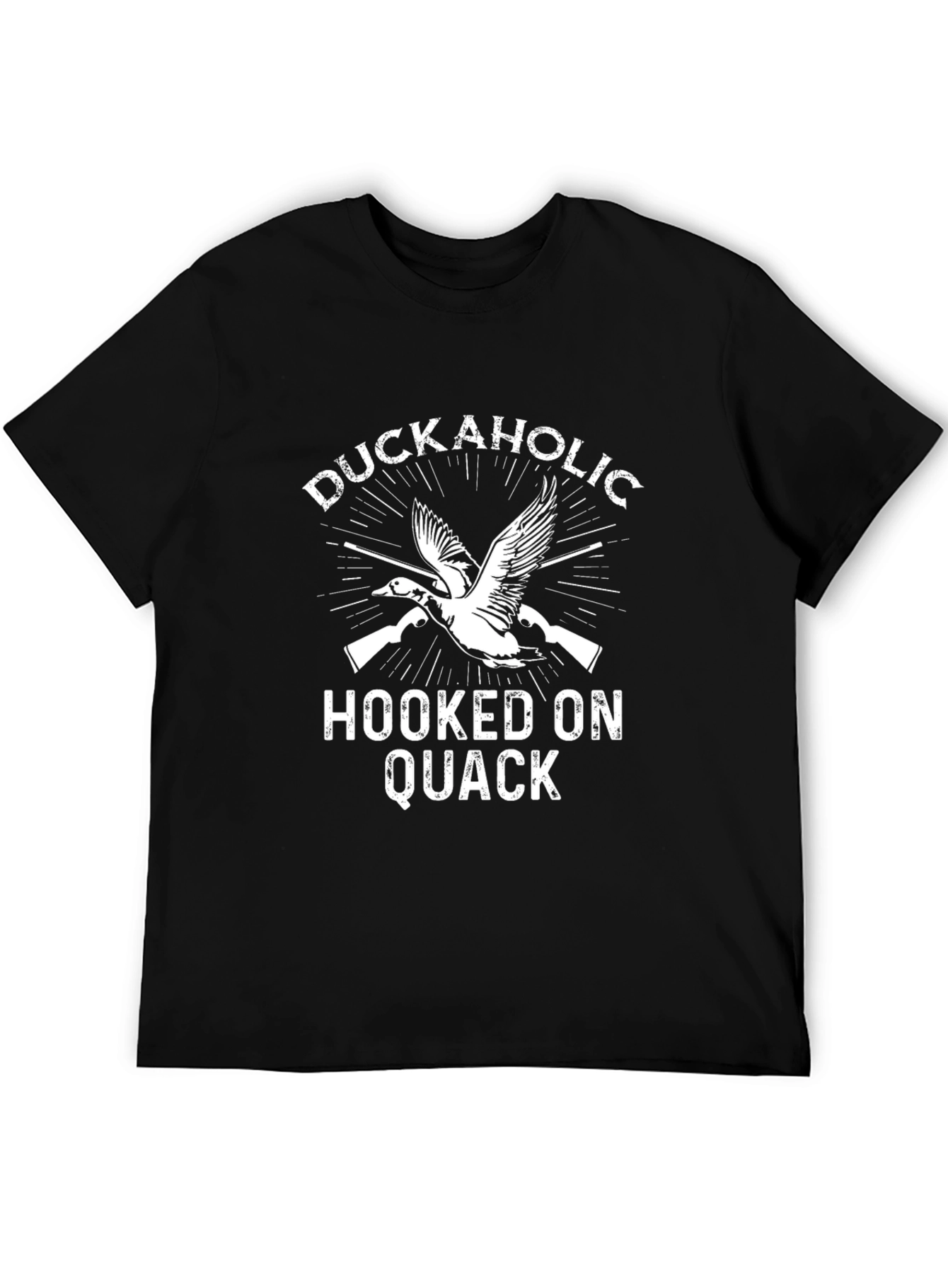 Duckaholic Hooked on Quack Black T-Shirt